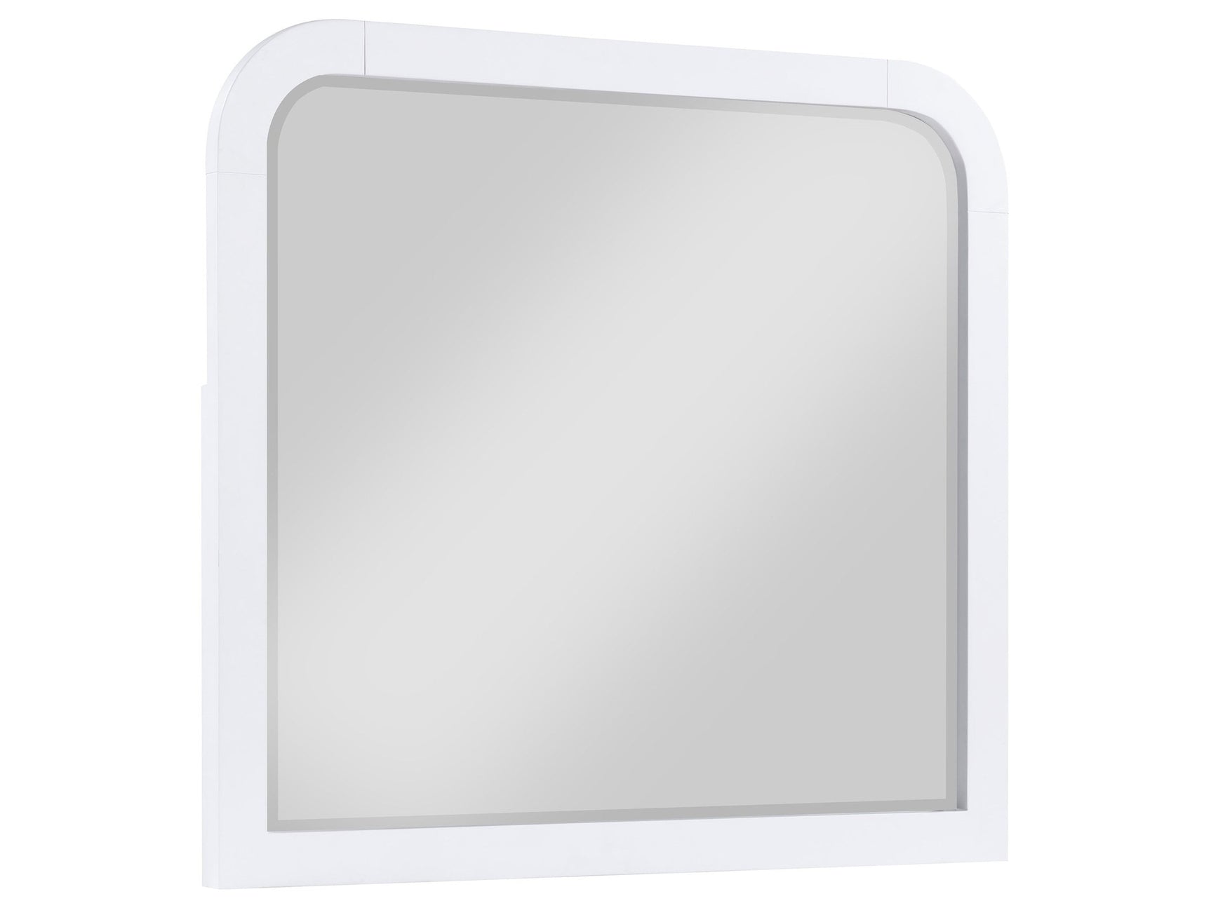 Anastasia Pearl White Dresser Mirror - Ornate Home