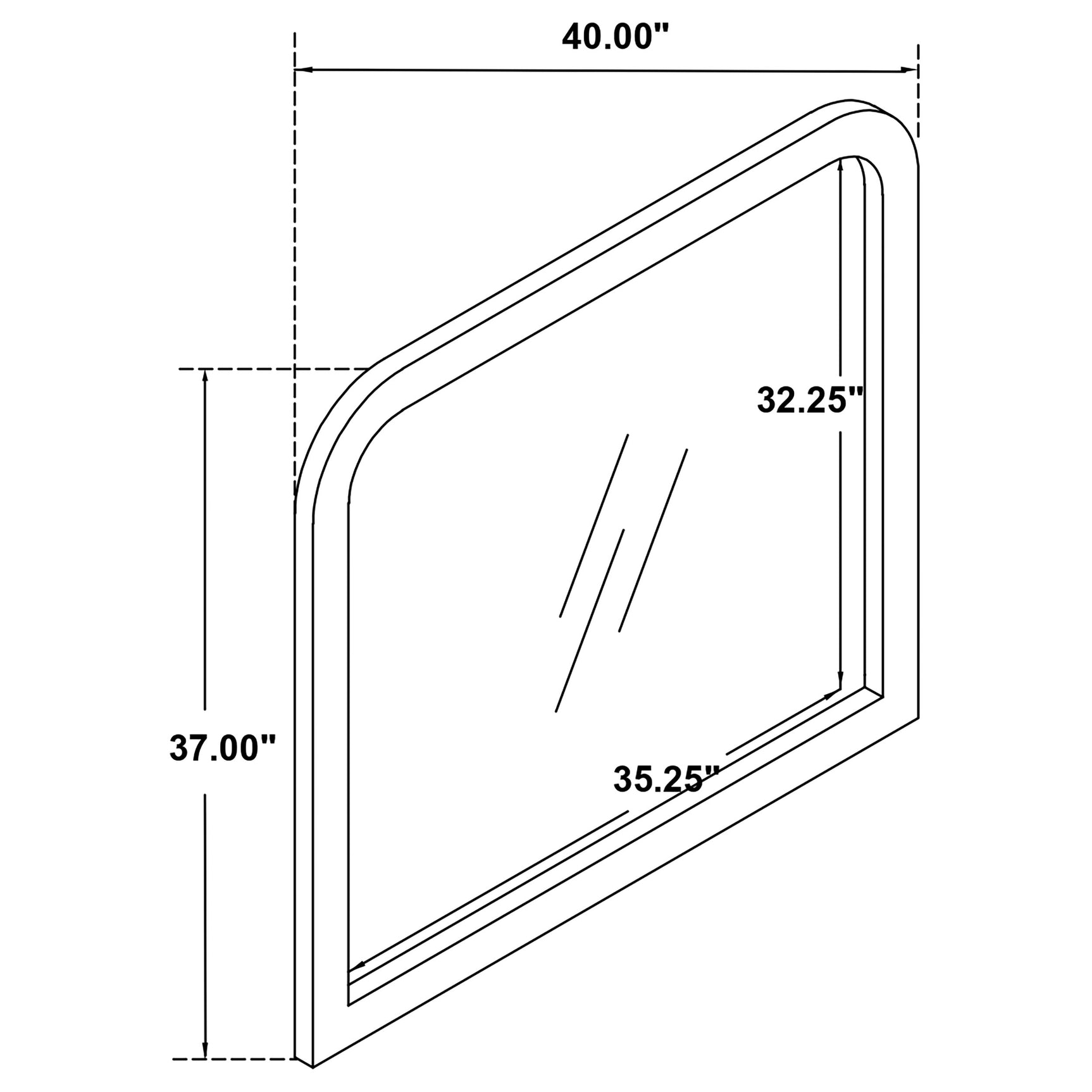 Anastasia Pearl White Dresser Mirror - Ornate Home