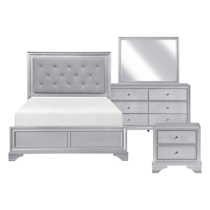 Anatole Silver 4pc Bedroom Set
