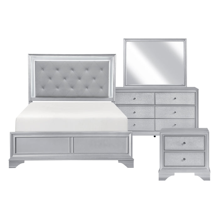 Anatole Silver 4pc Bedroom Set
