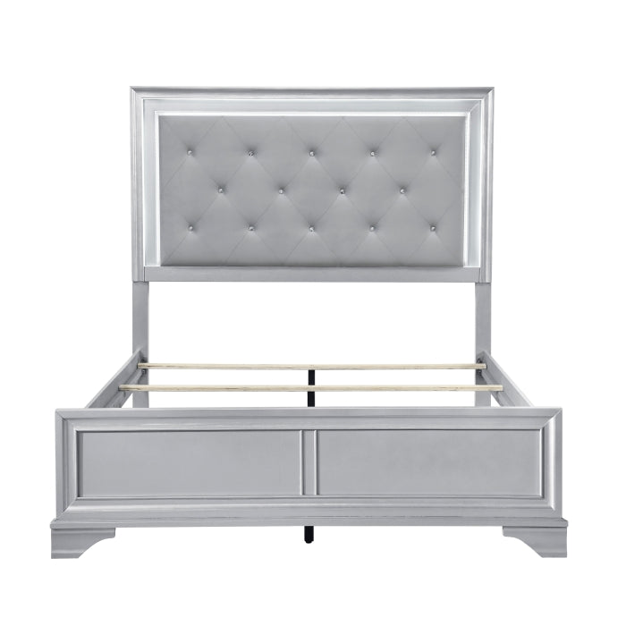 Anatole Silver 5pc Bedroom Set