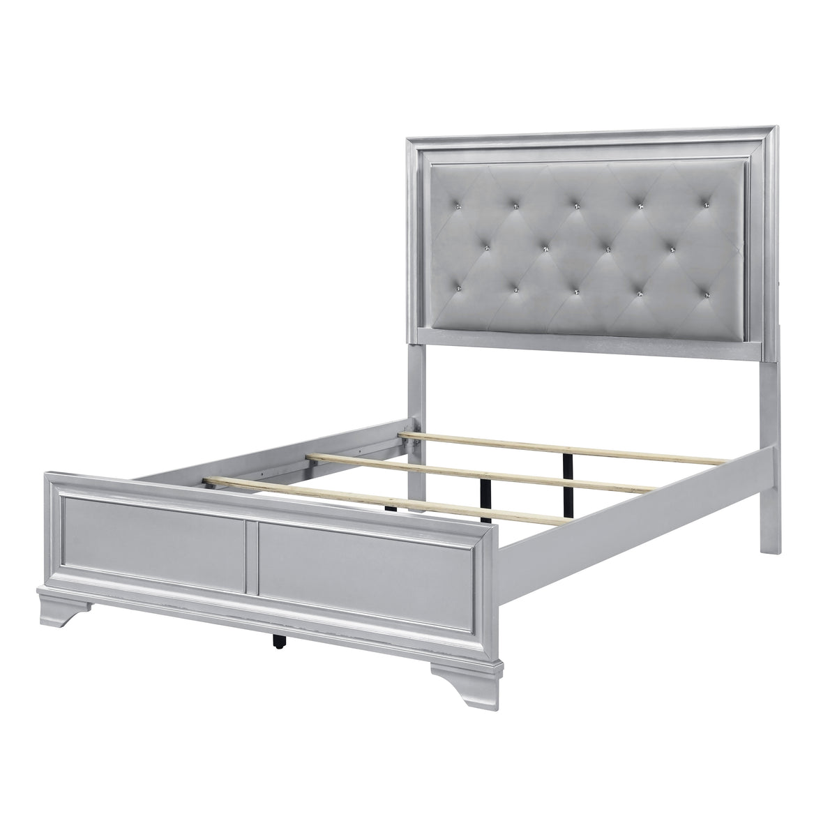 Anatole Silver 5pc Bedroom Set - Ornate Home