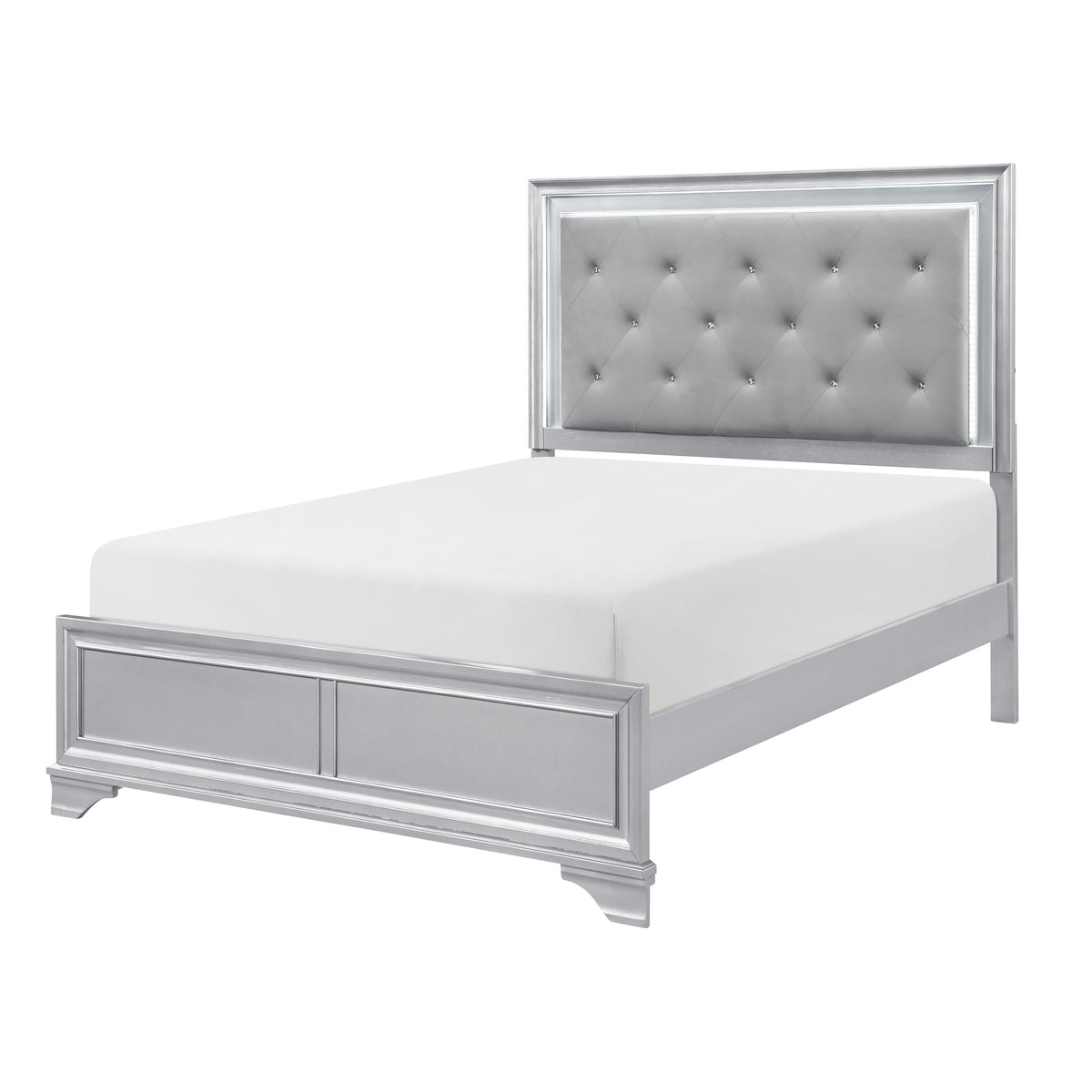 Anatole Silver 5pc Bedroom Set - Ornate Home