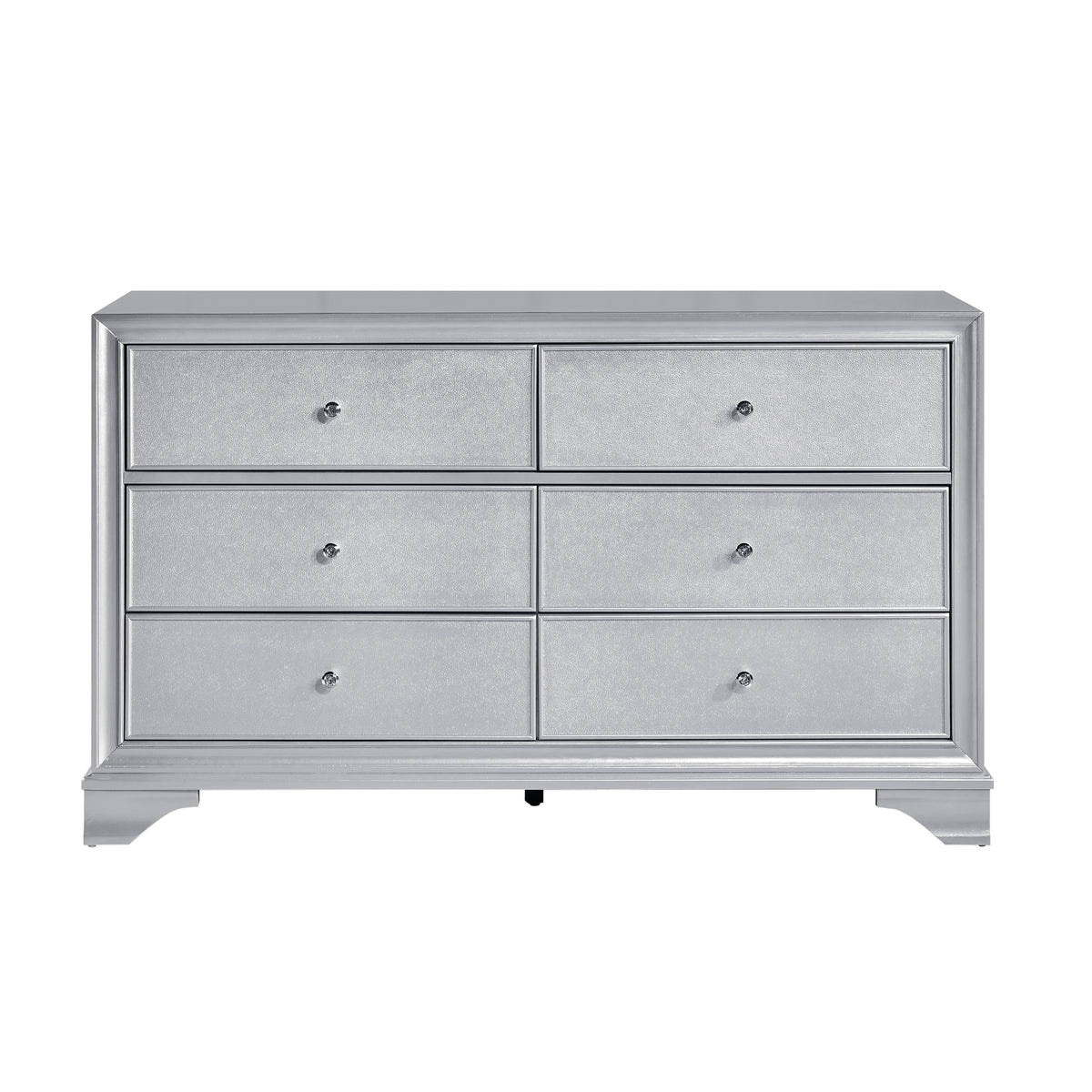 Anatole Silver 5pc Bedroom Set - Ornate Home