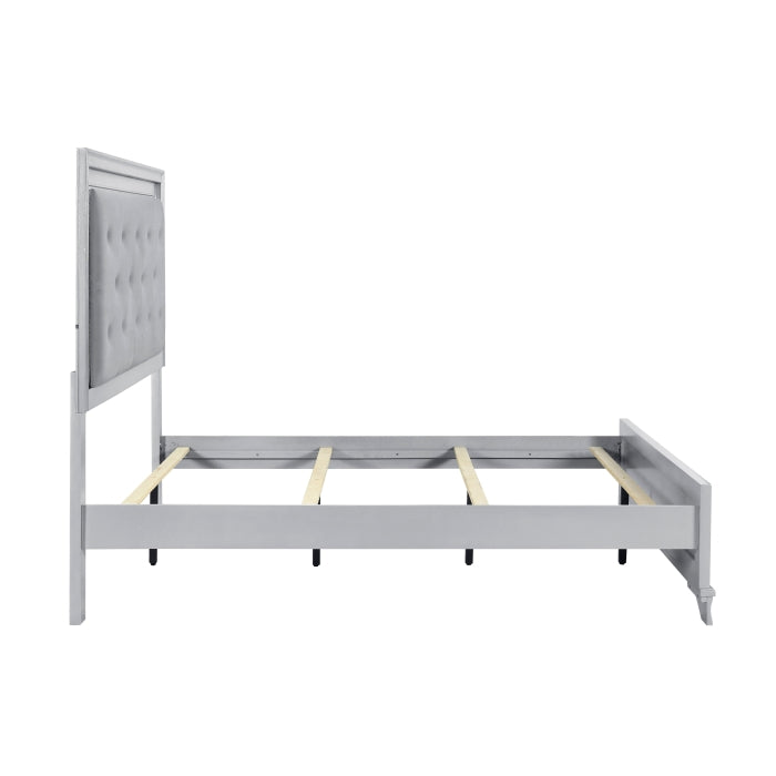 Anatole Silver California King Bed - Ornate Home