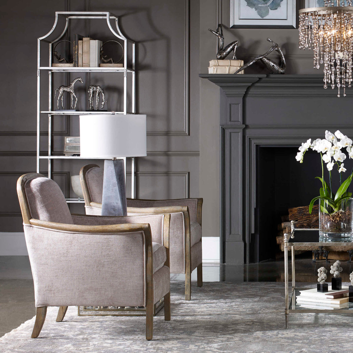 Anatoli Charcoal Gray Table Lamp - Ornate Home