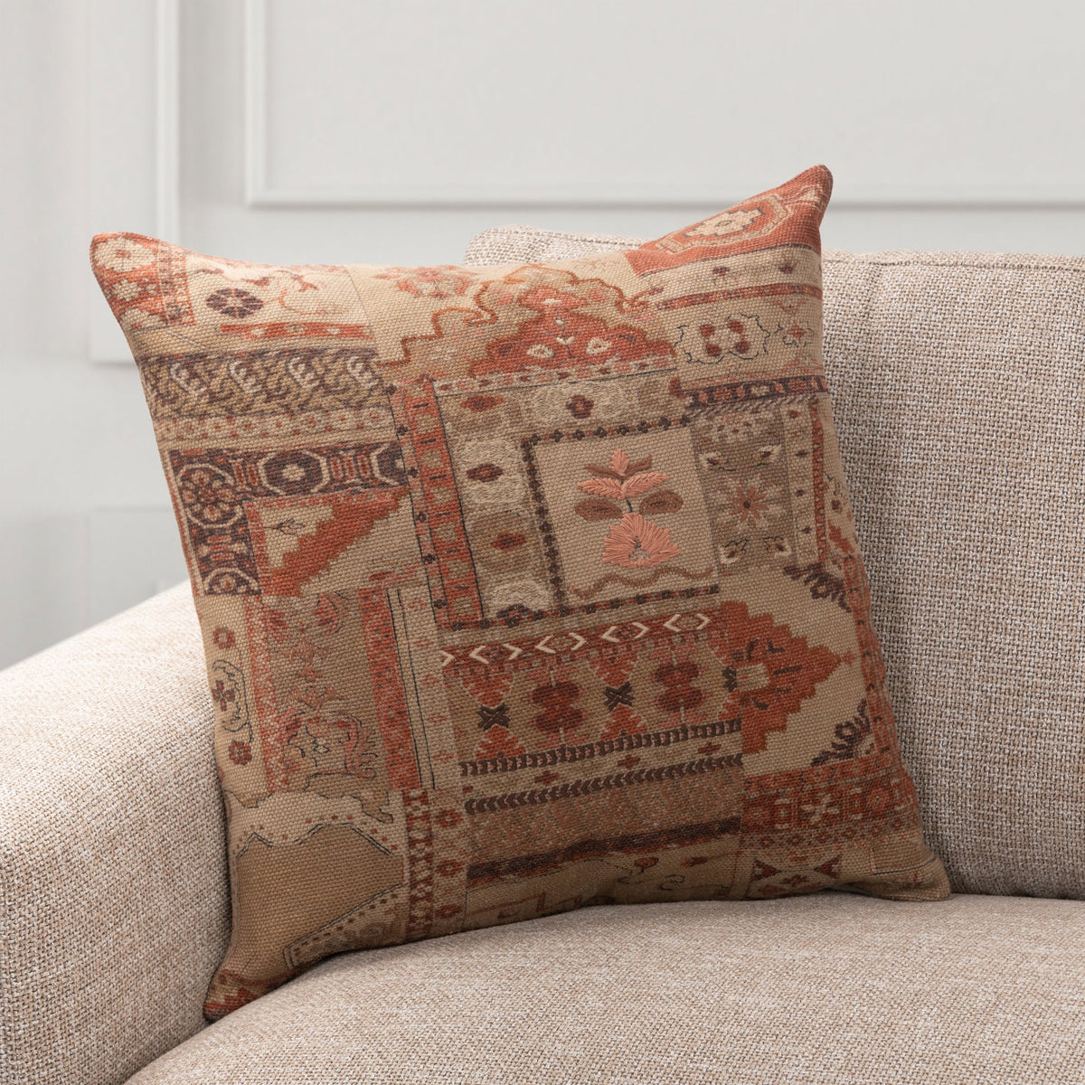 Anatolia Rust 22"x22" Throw Pillow (Set of 2)