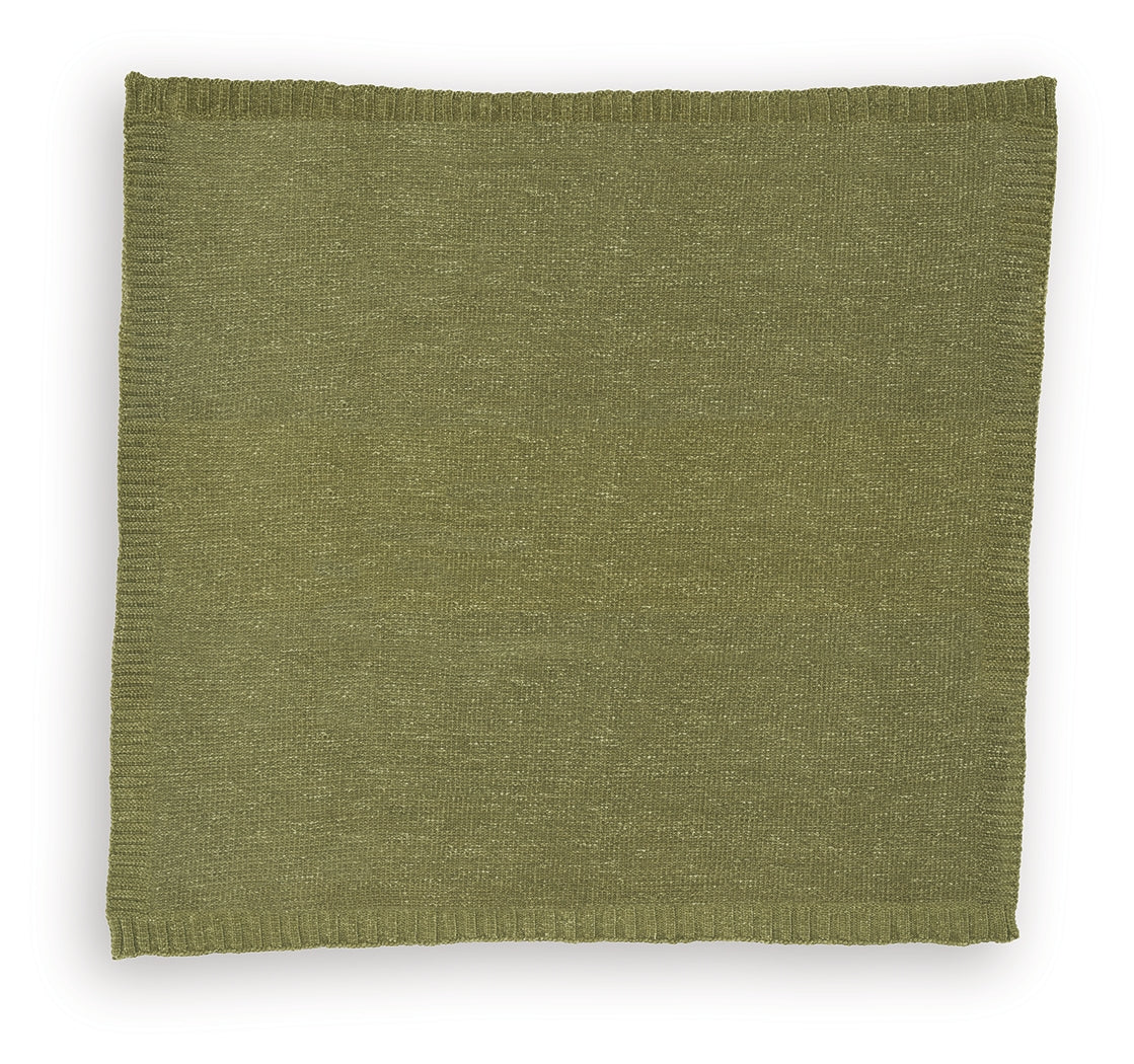 Anawood Olive Green Throw (Set of 3) (Online Special Price) - Ornate Home