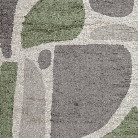 Anburgh Green/Gray/Ivory Medium Rug - Ornate Home