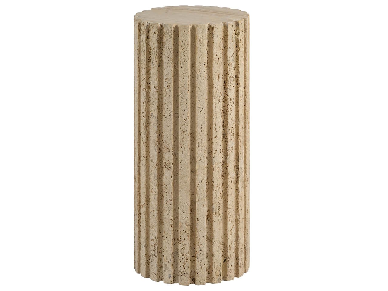 Anchor Travertine Stone Accent Table - Ornate Home