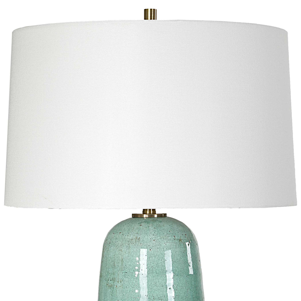 Andale Crackled Teal Table Lamp - Ornate Home