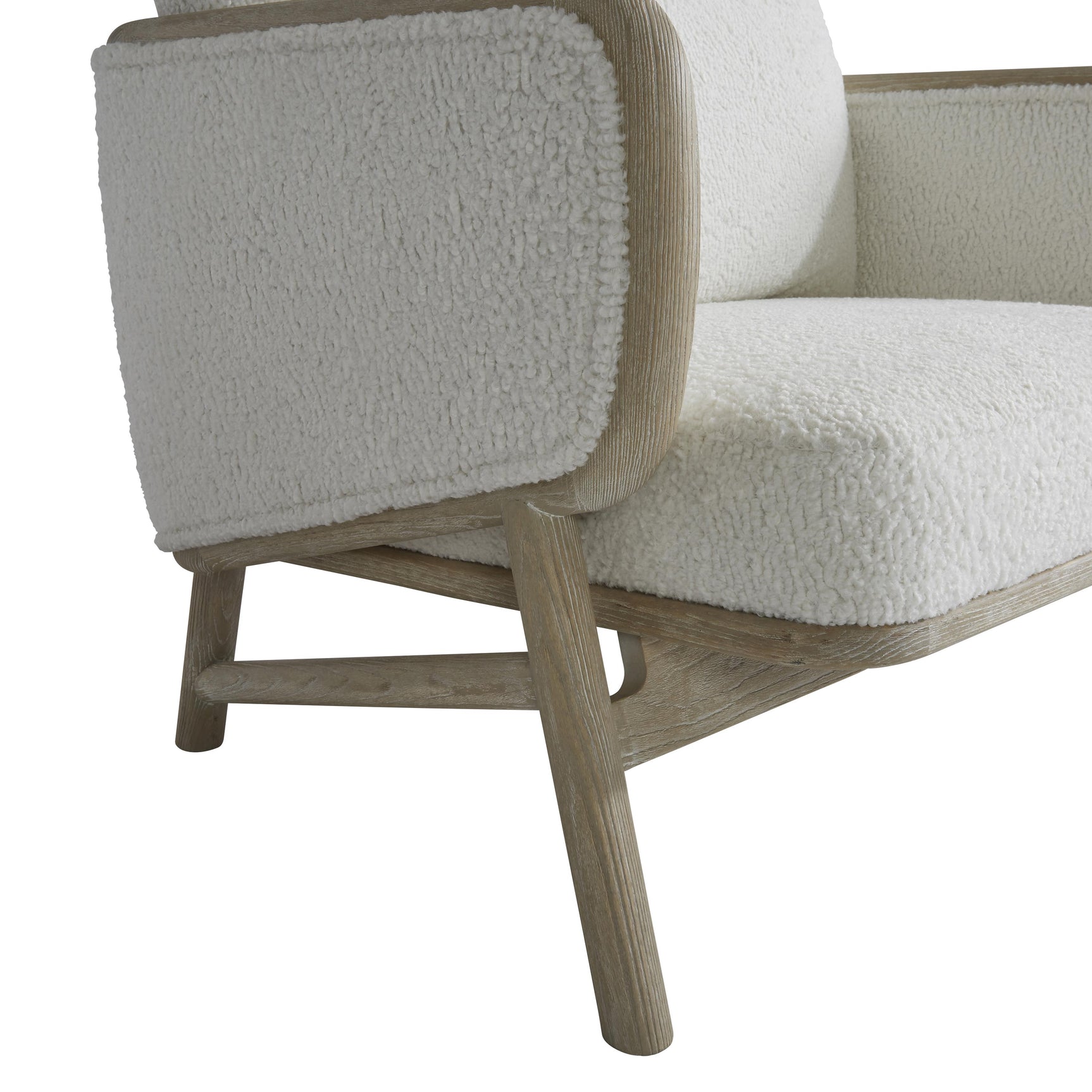 Anders White/Cream Fabric Chair - Ornate Home