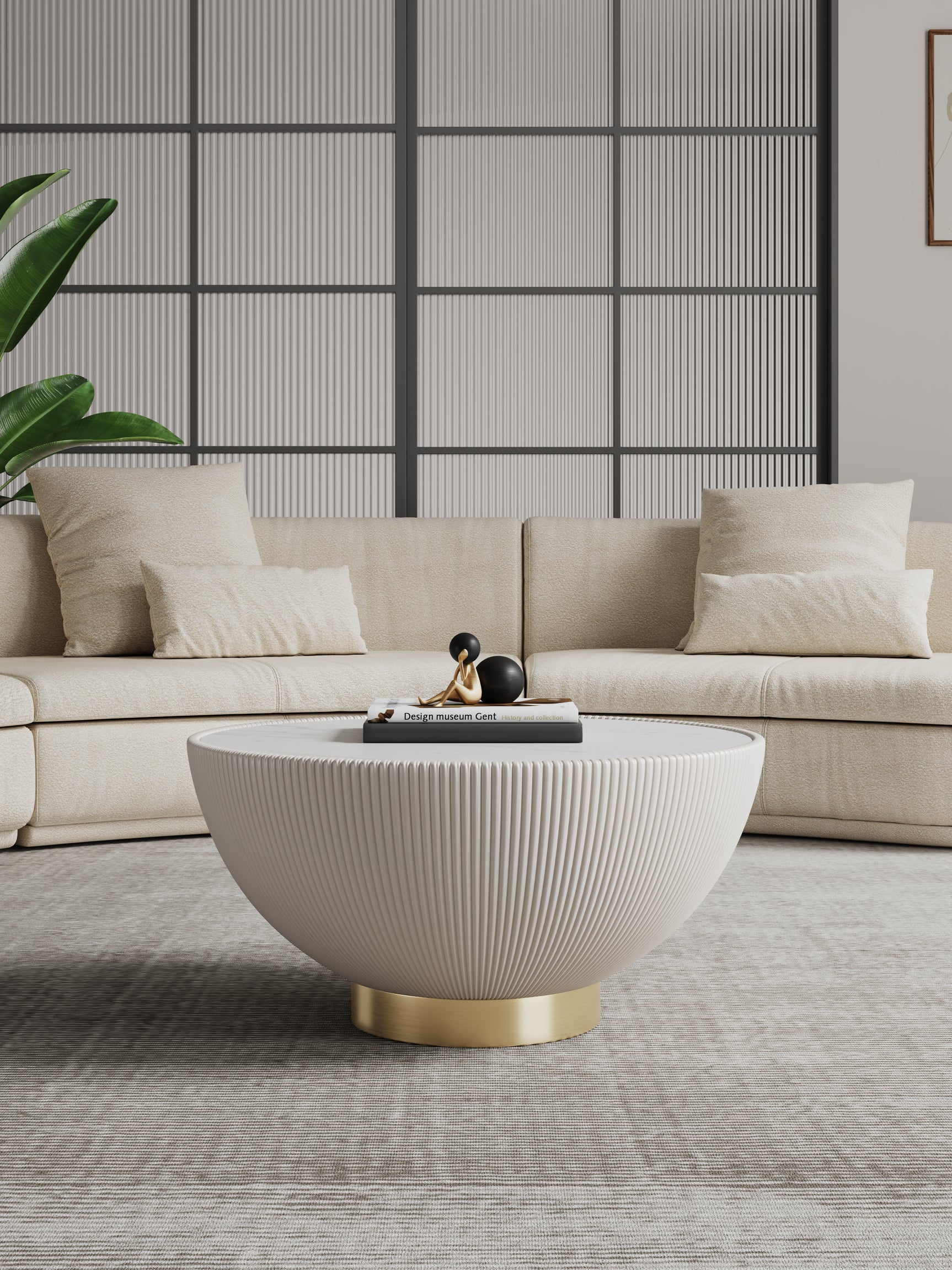 Anderson Coffee Table in Cream - Ornate Home