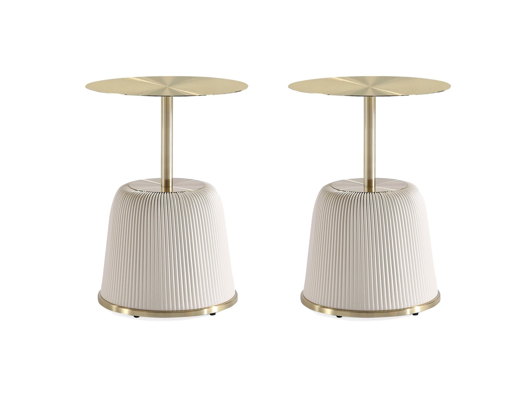 Anderson End Table 1.0 in Cream (set of 2) - Ornate Home