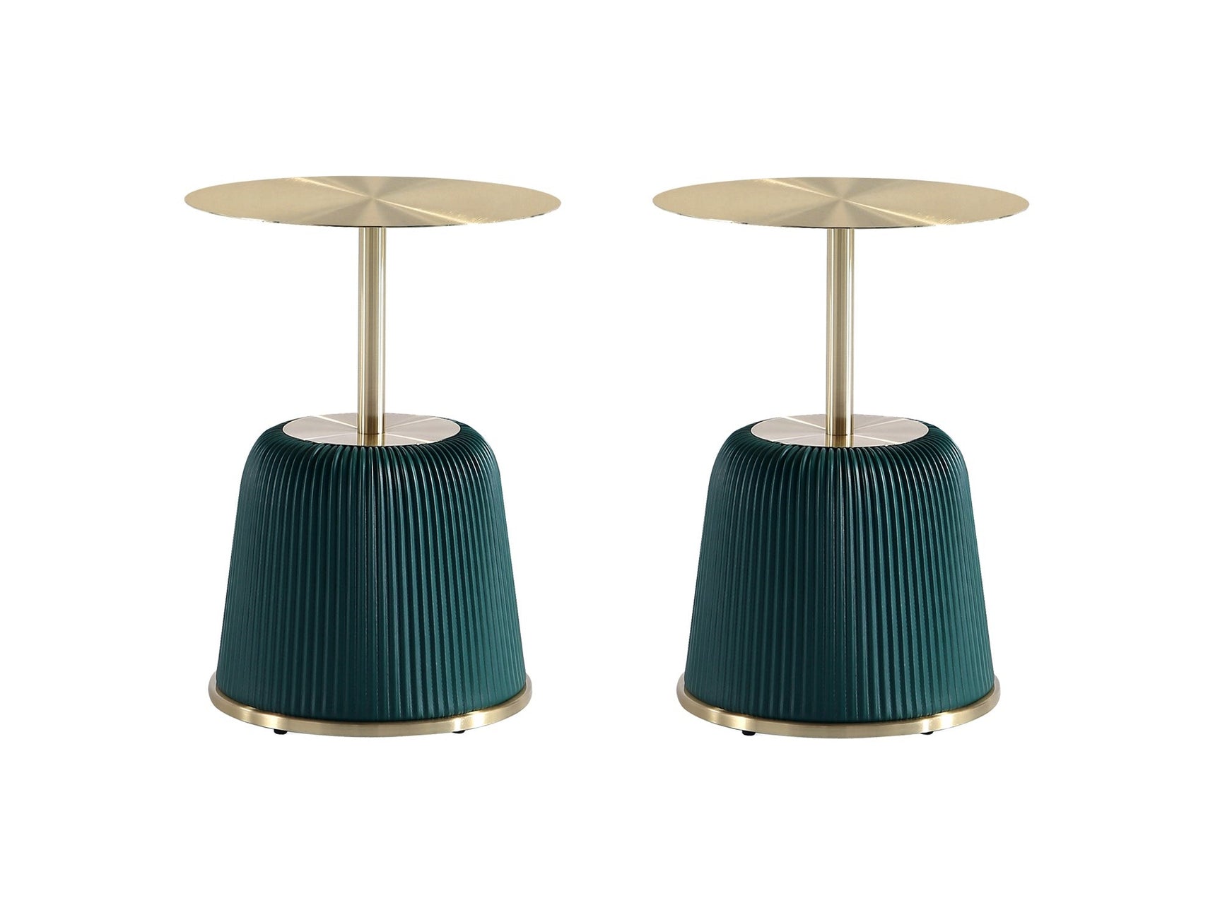 Anderson End Table 1.0 in Green (Set of 2) - Ornate Home