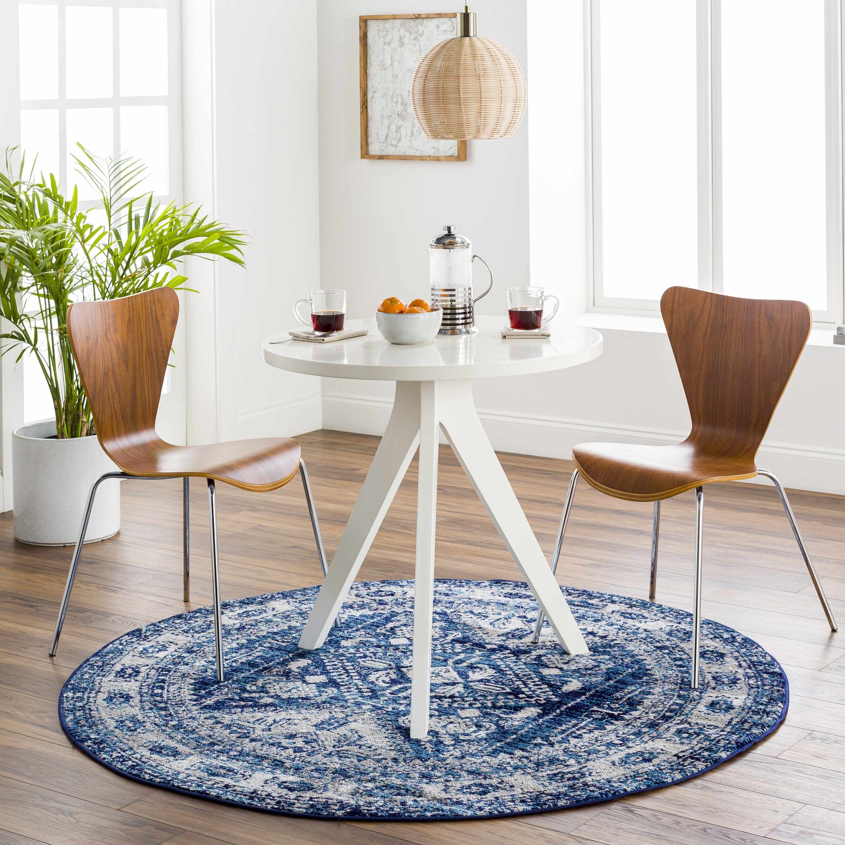 Andes Blue Area Rug - Ornate Home