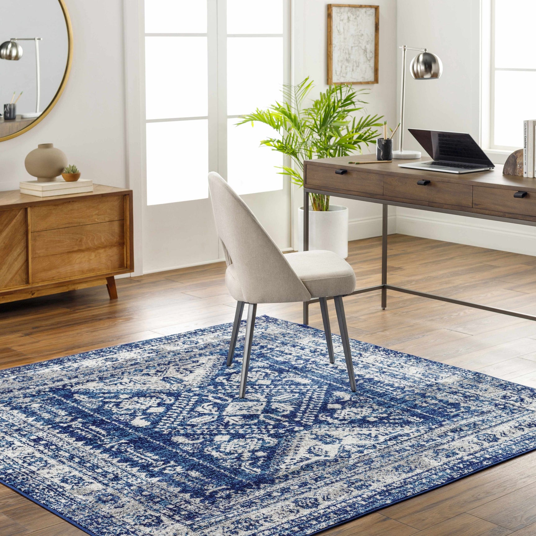 Andes Blue Area Rug - Ornate Home
