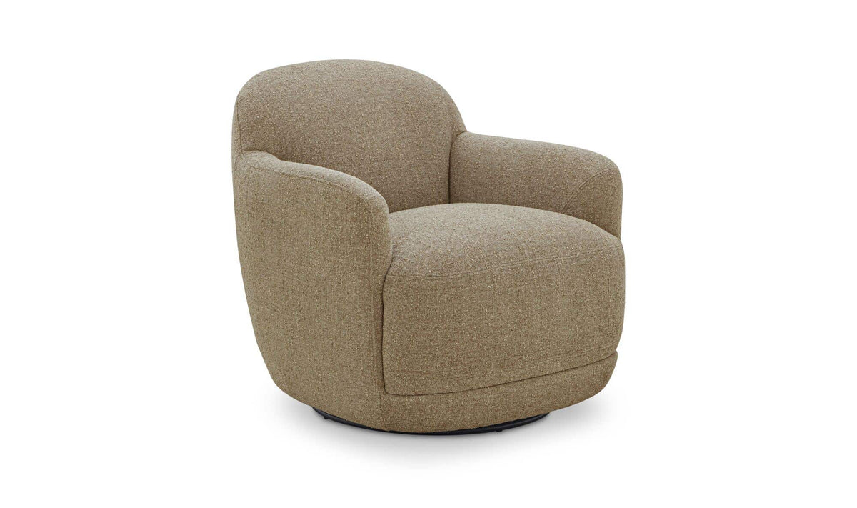 Andi Mellow Jute Swivel Chair - Ornate Home
