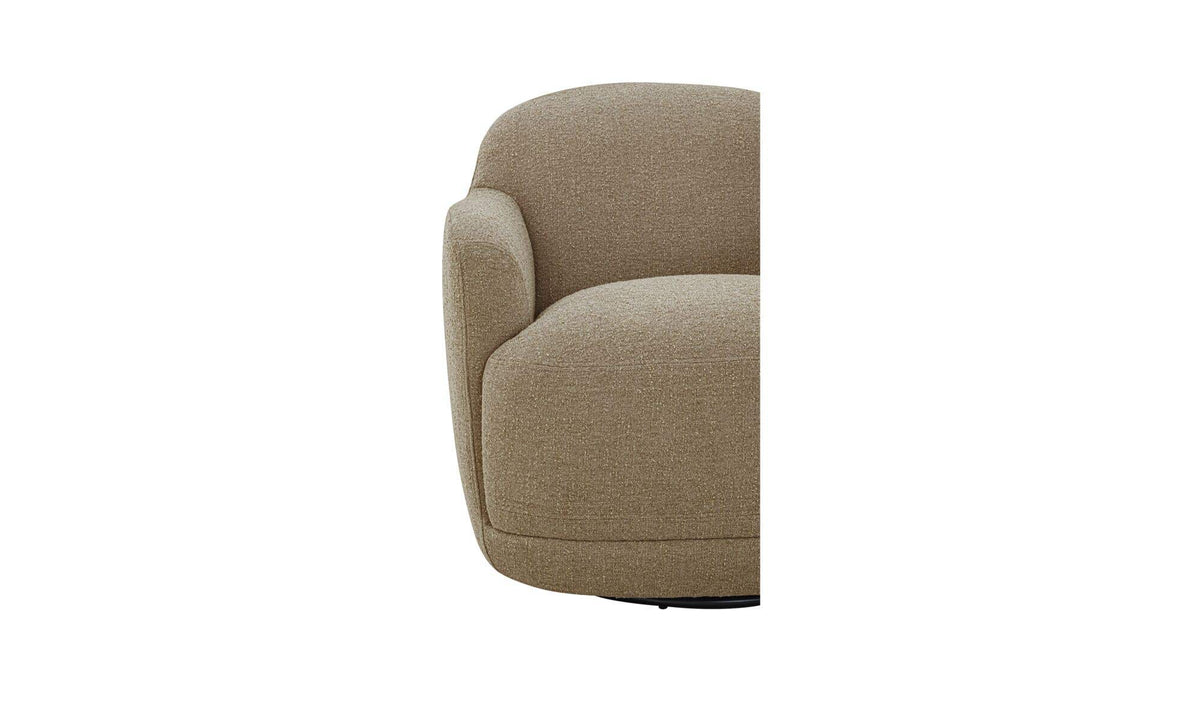 Andi Mellow Jute Swivel Chair - Ornate Home
