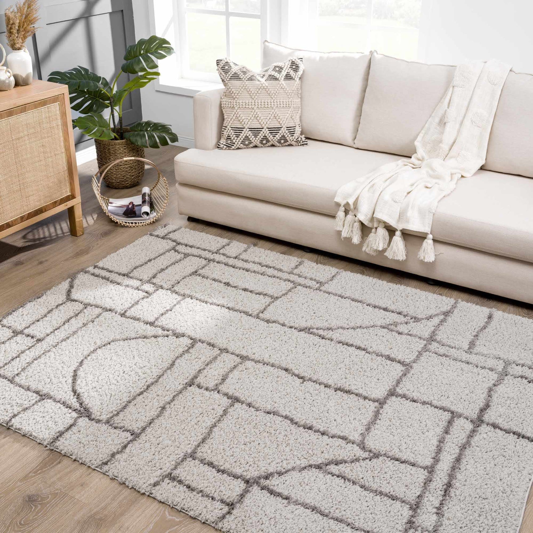Andia Gray Area Rug - Clearance - Ornate Home