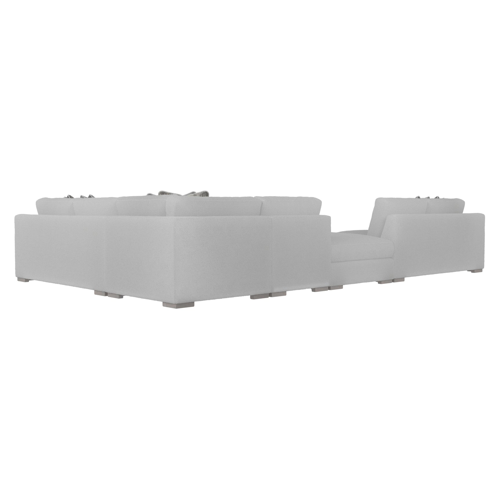 Andie Grey Fabric Sectional - Ornate Home