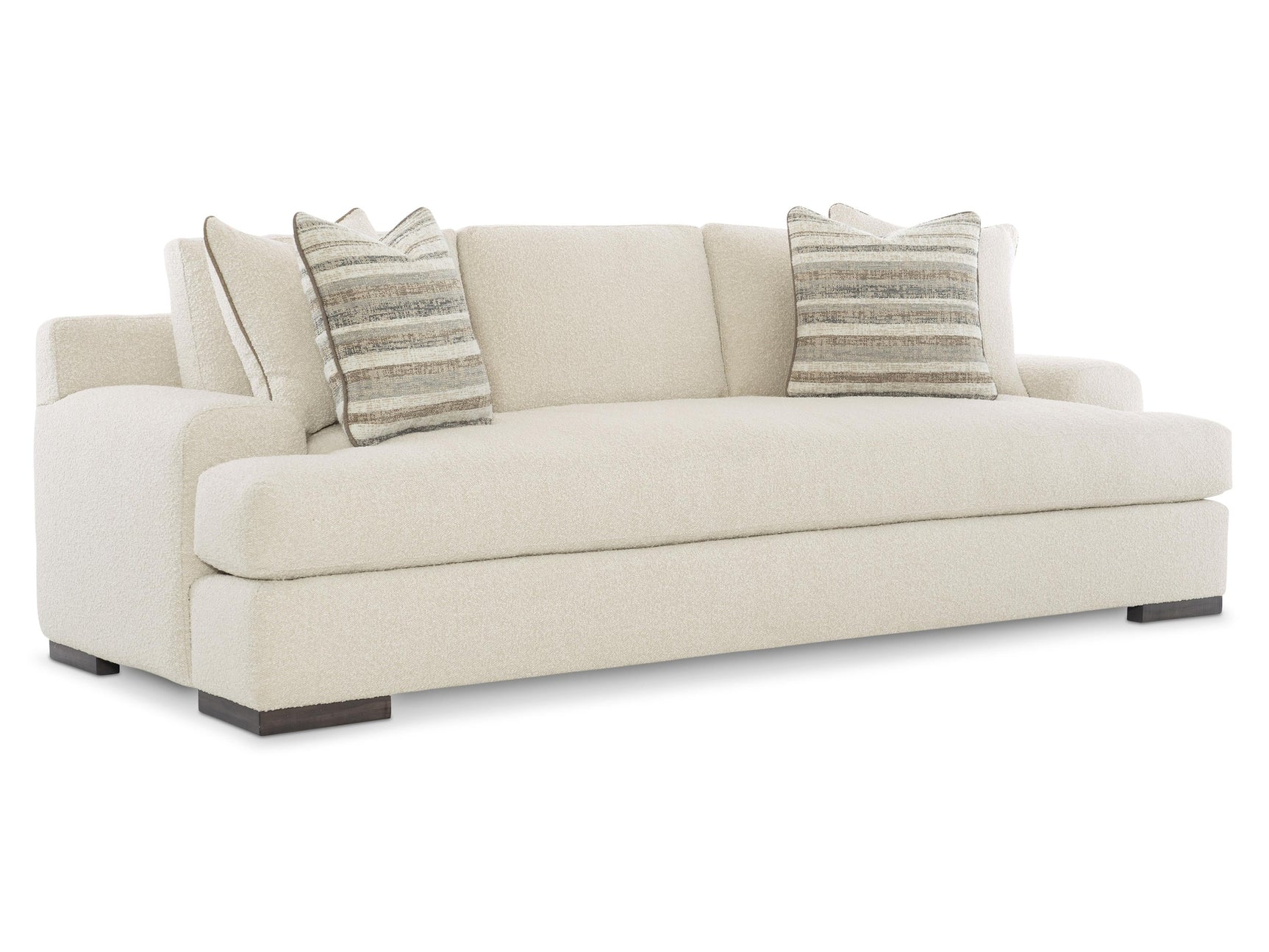 Andie White/Cream Fabric Sofa - Ornate Home