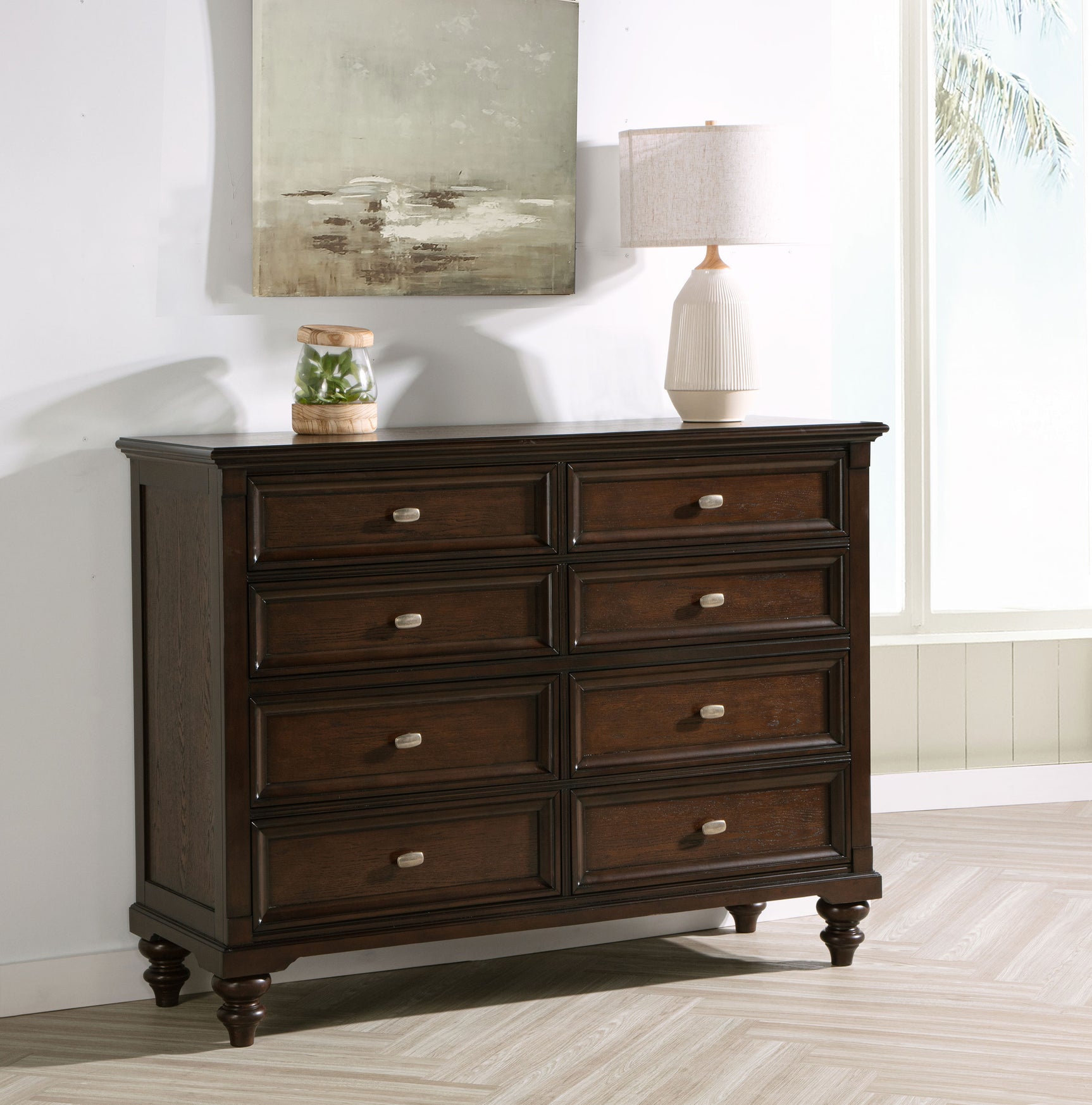Andover Dark Oak Dresser - Ornate Home