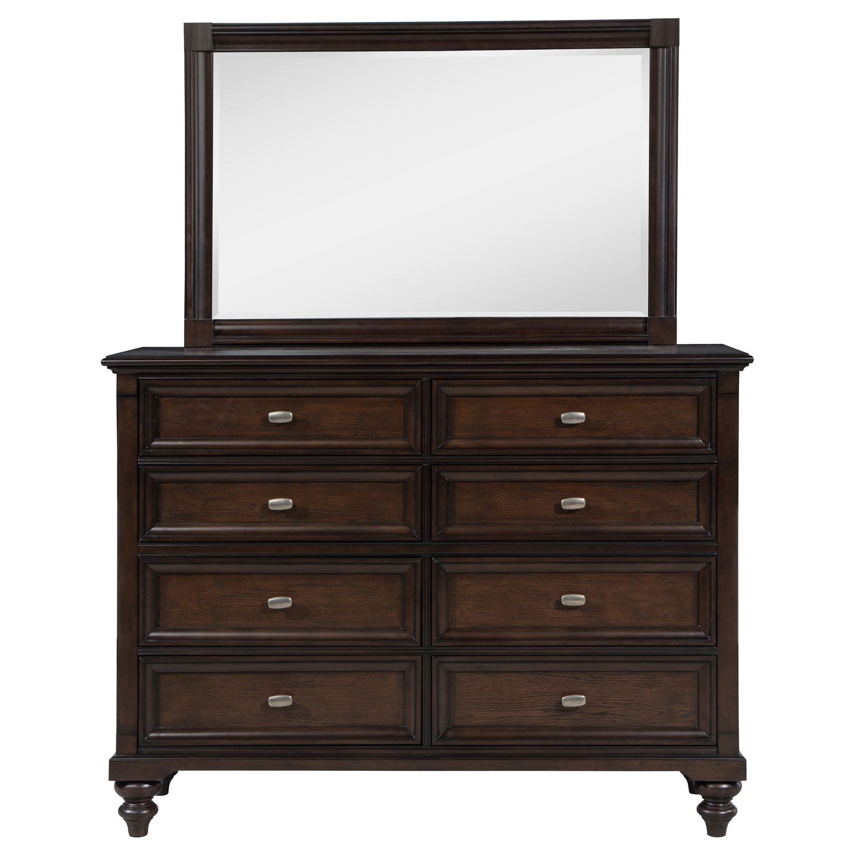 Andover Dark Oak Dresser and Mirror - Ornate Home