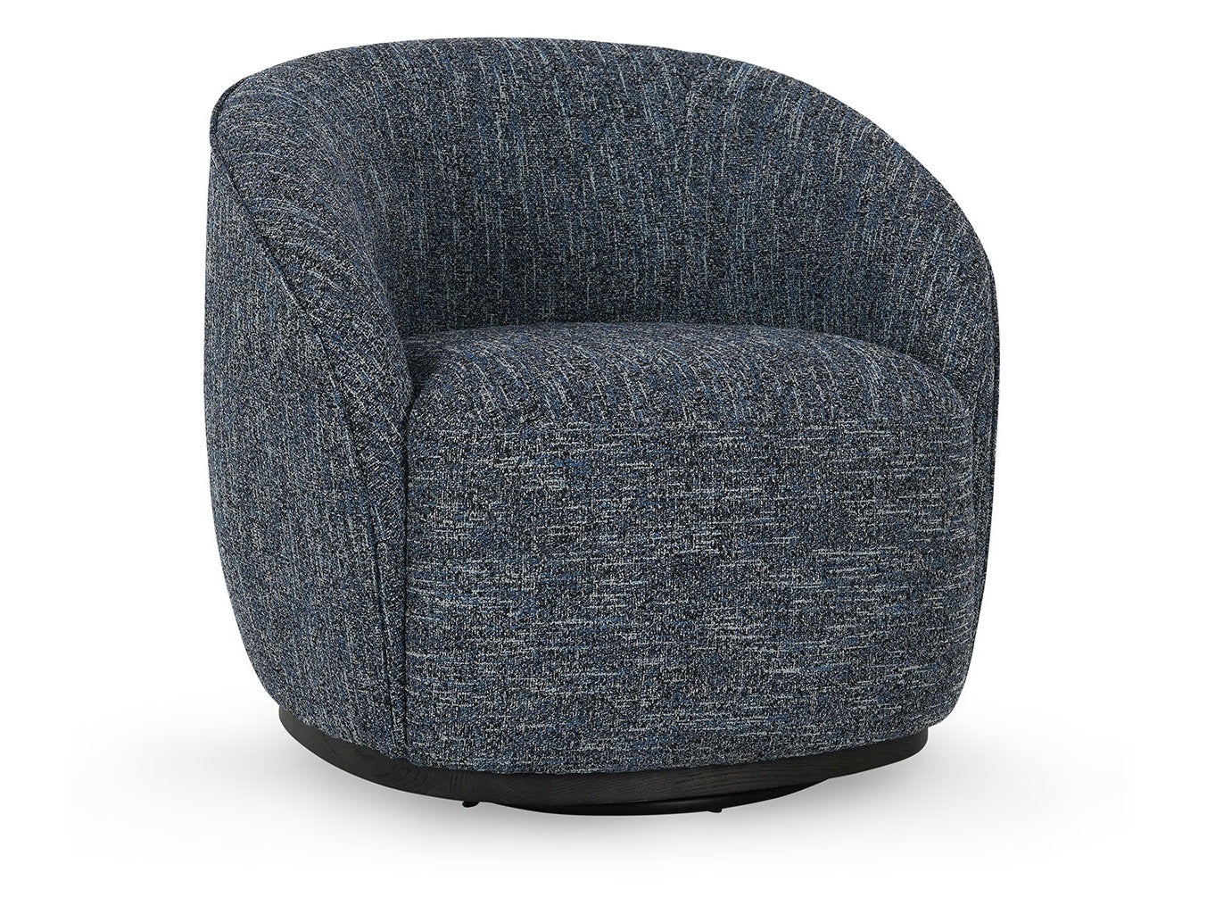 Andrea Blue Swivel Accent Chair - Ornate Home