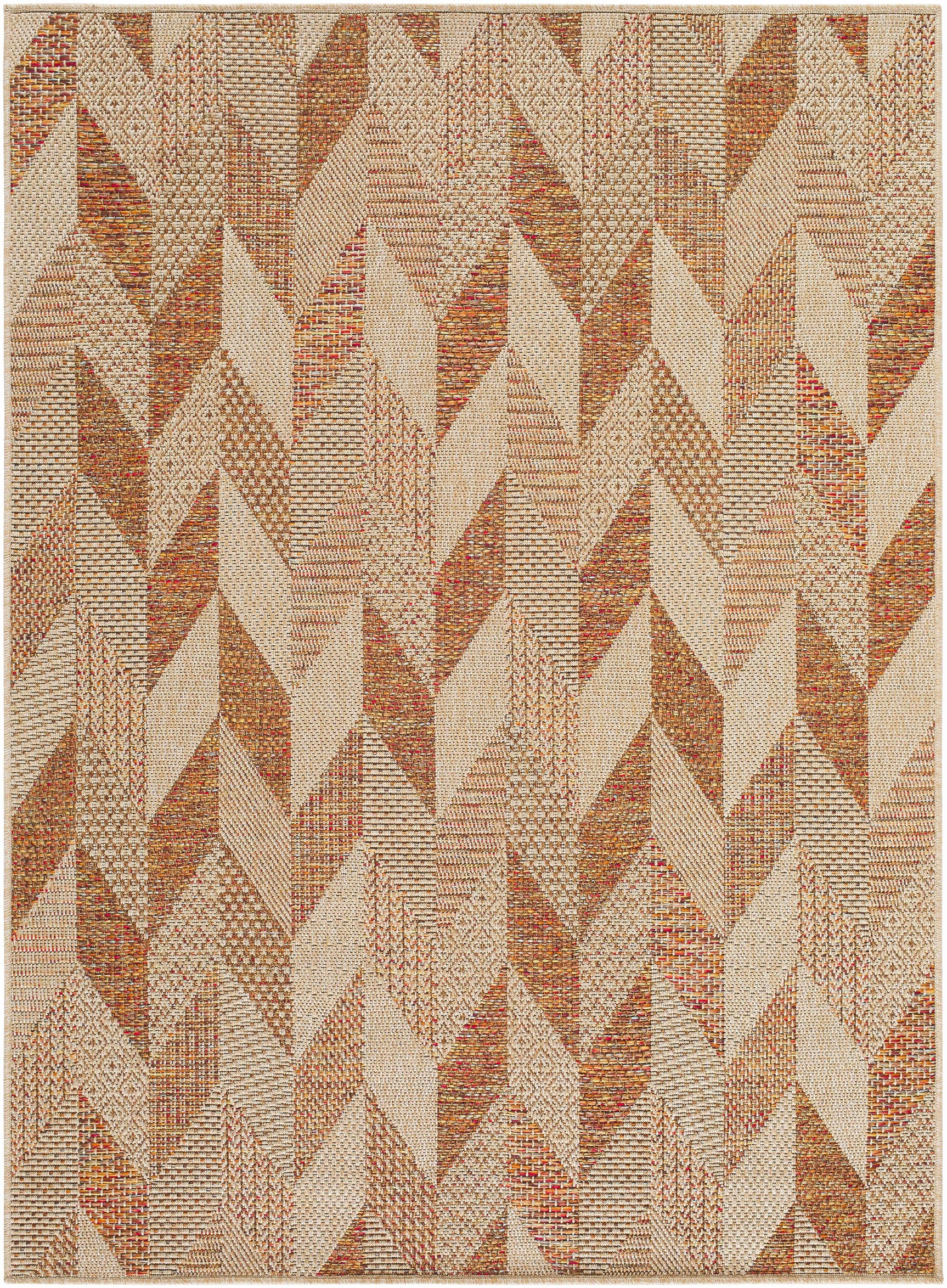 Andrea Burnt Sienna Outdoor Area Rug - Ornate Home