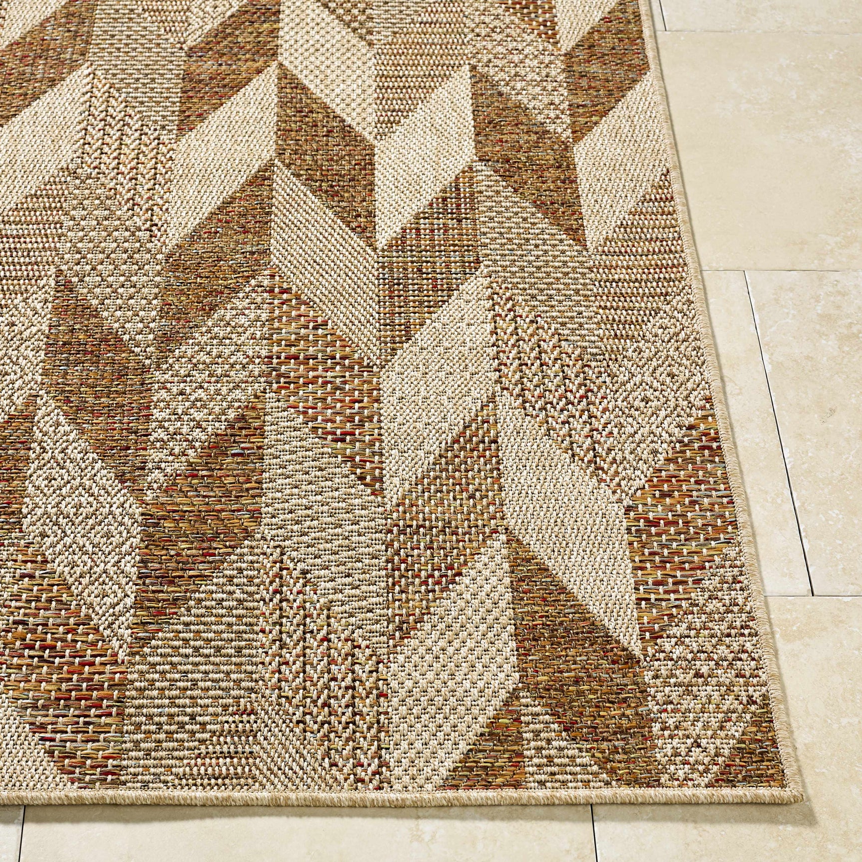 Andrea Burnt Sienna Outdoor Area Rug - Ornate Home