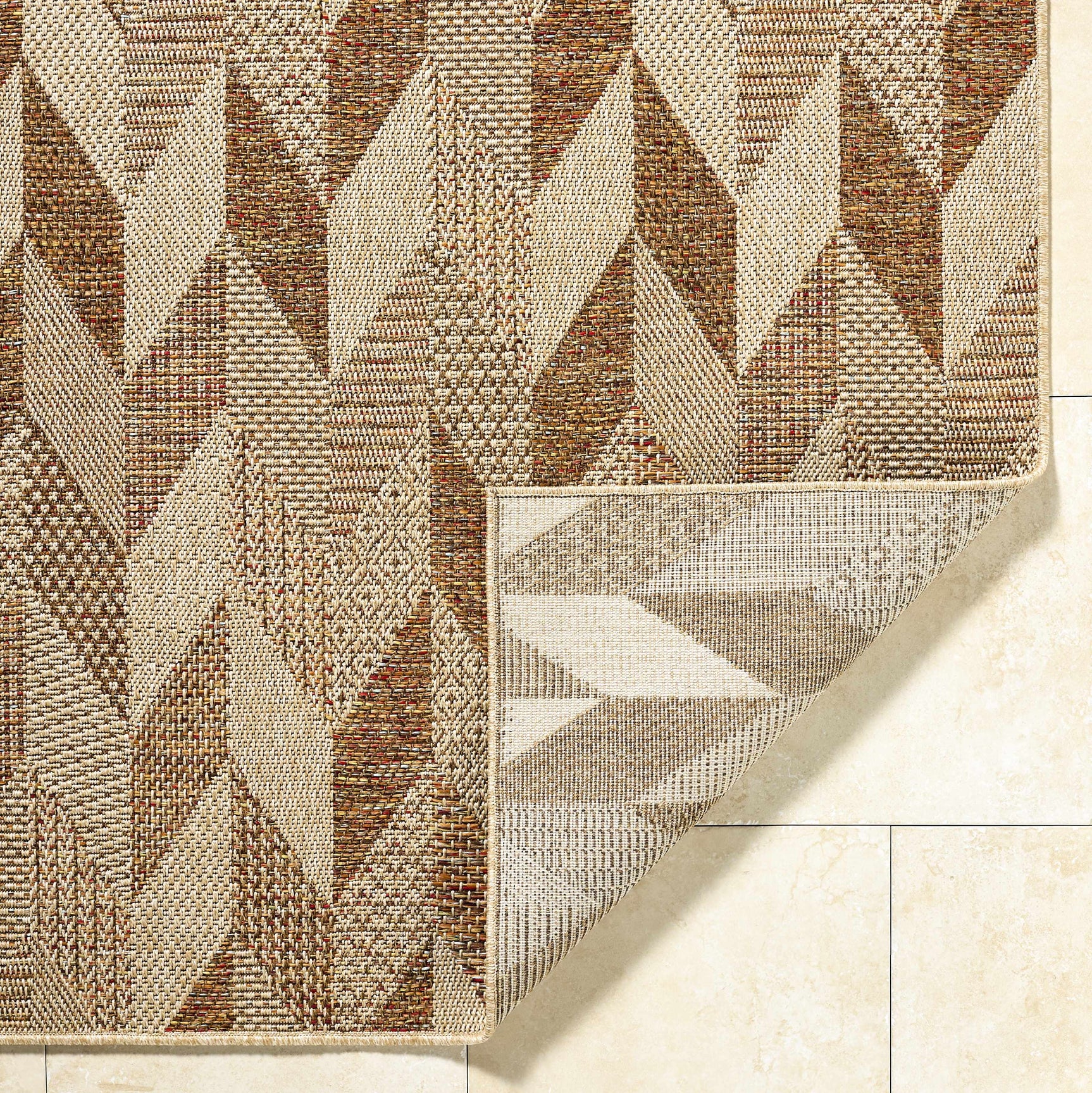 Andrea Burnt Sienna Outdoor Area Rug - Ornate Home