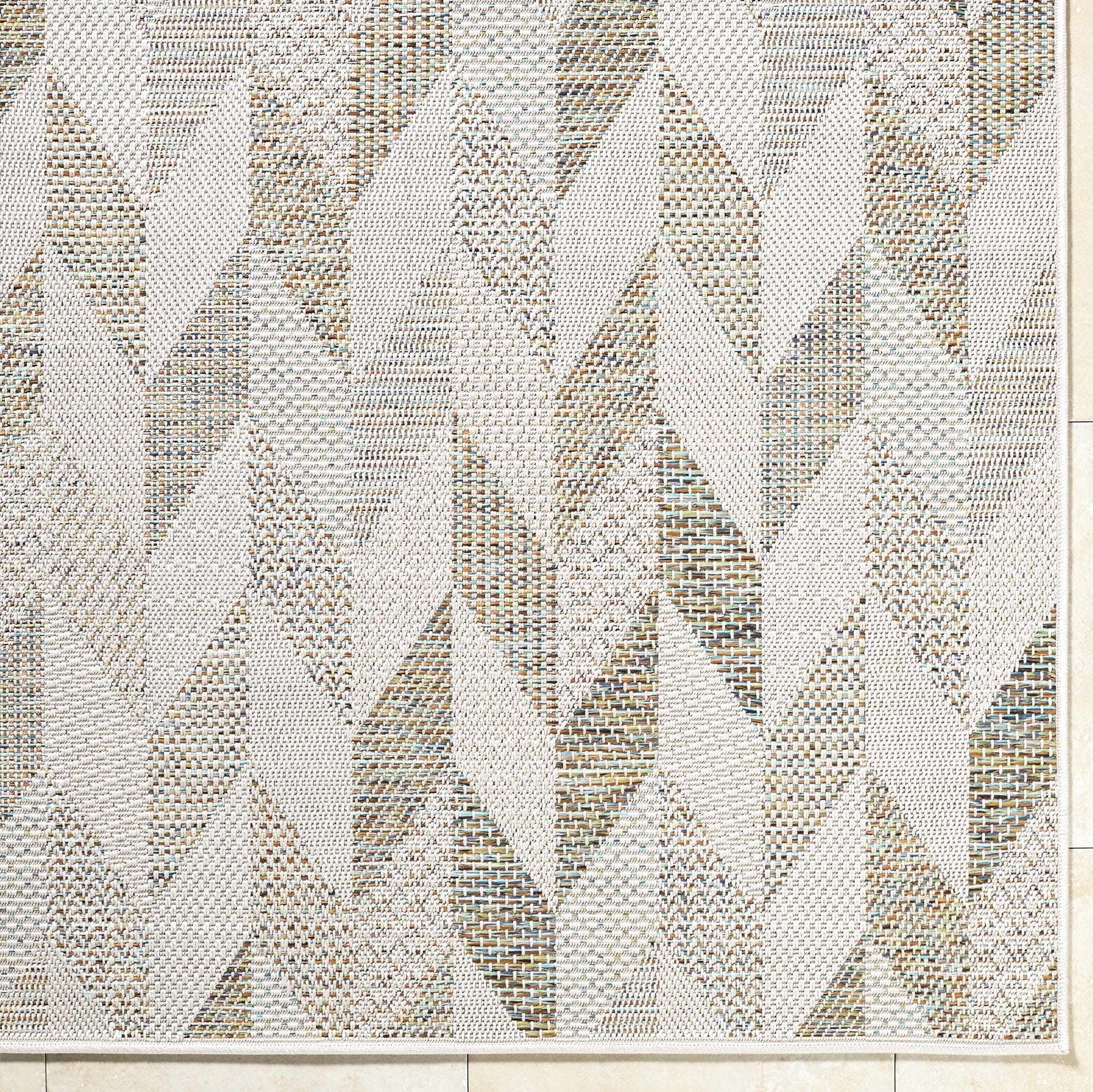 Andrea Ivory Outdoor Area Rug - Ornate Home