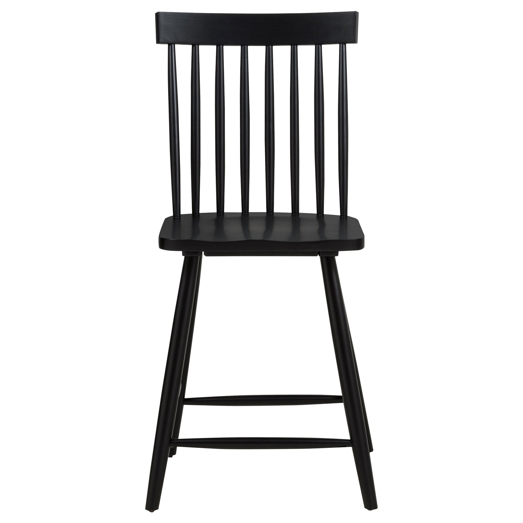 Andrews Black Windsor Counter Height Dining Side Chair (Set of 2) - Ornate Home