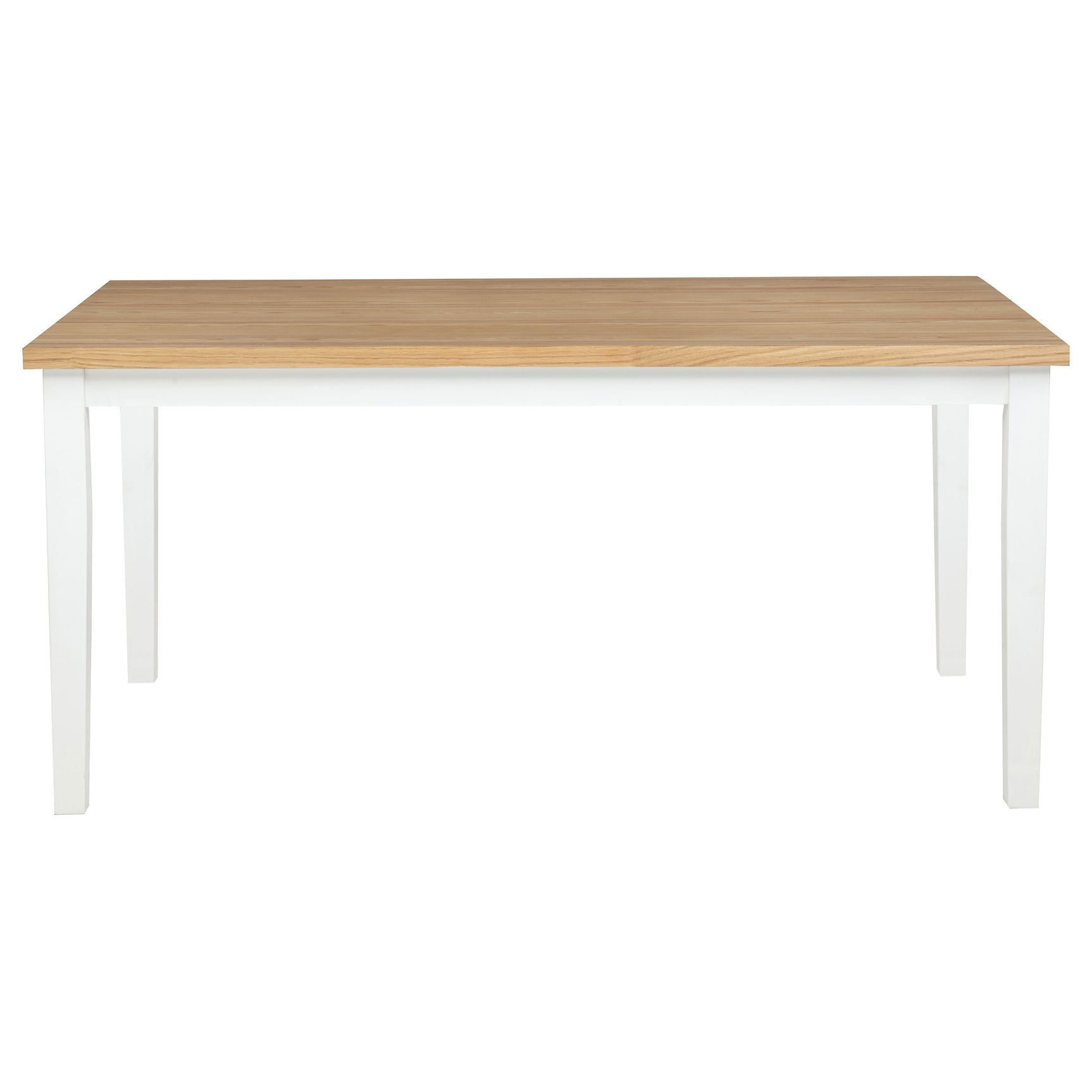 Andrews Light Ash/White 66-inch Rectangular Dining Table - Ornate Home