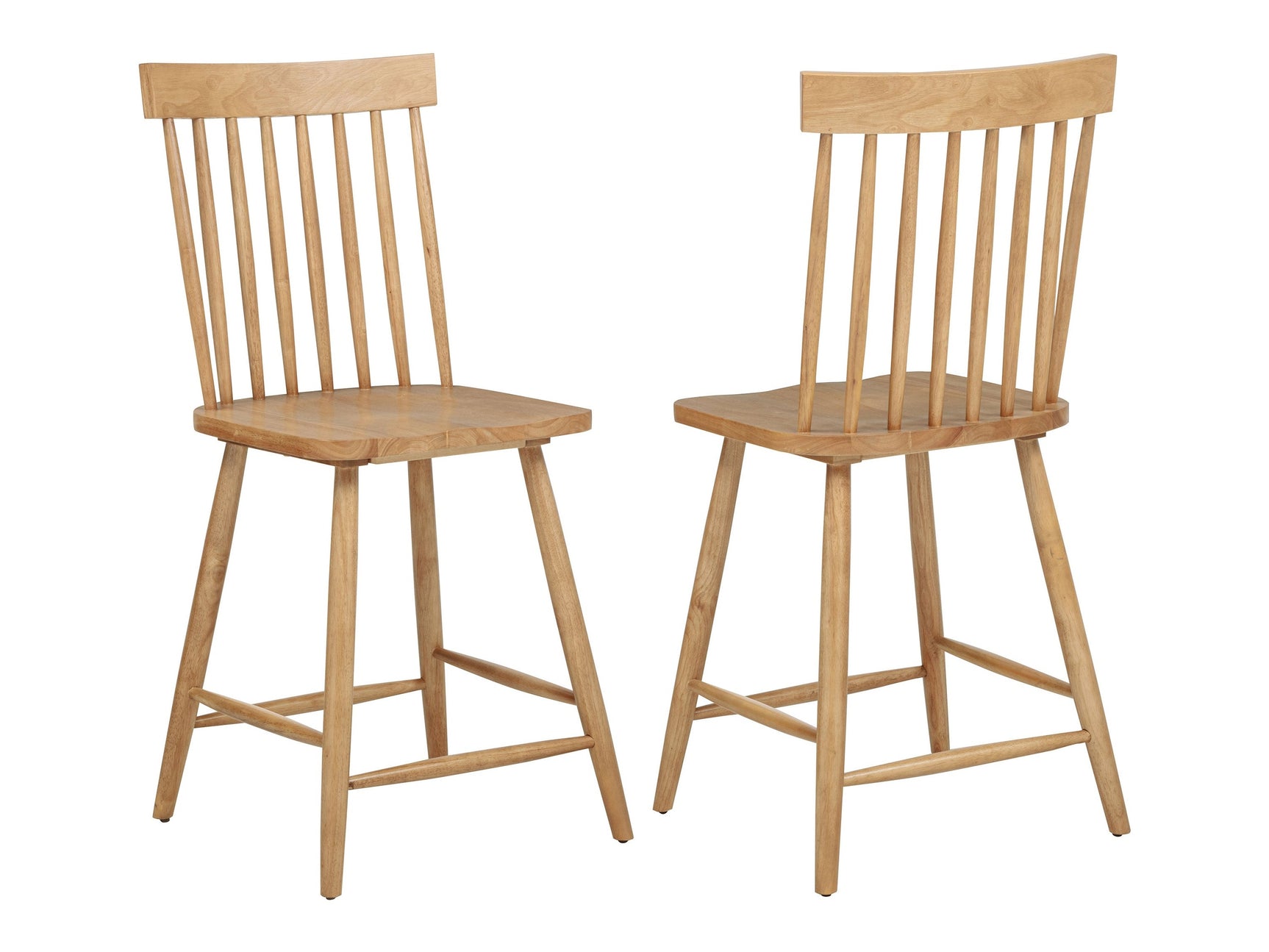 Andrews Light Ash Windsor Counter Height Dining Side Chair (Set of 2) - Ornate Home