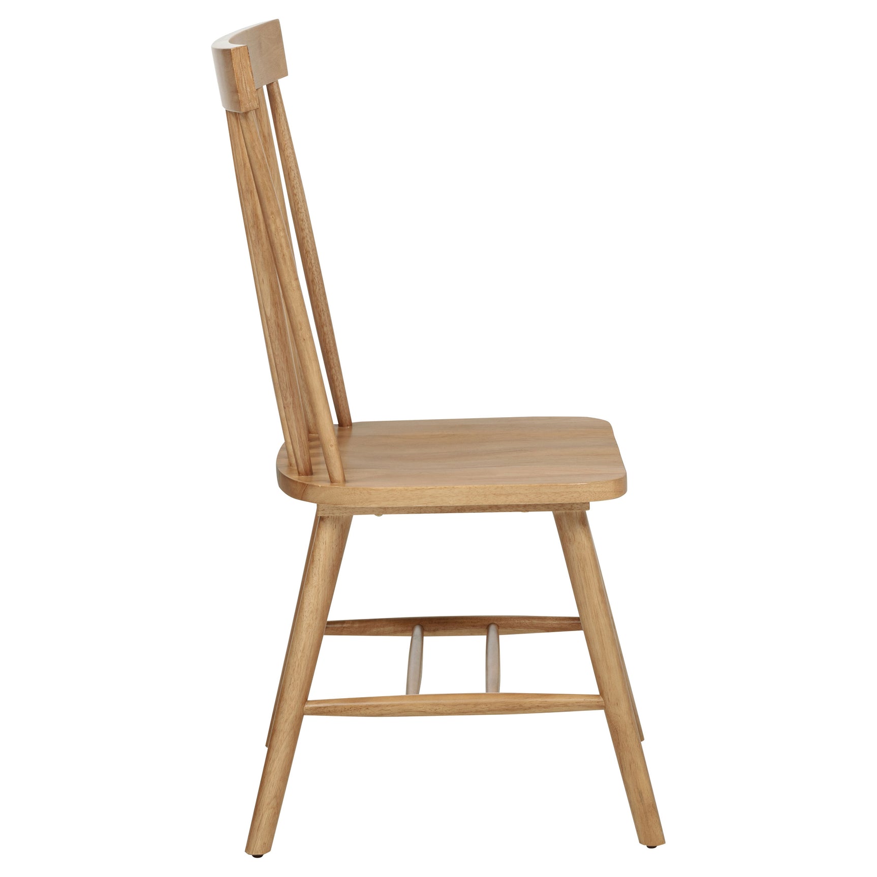 Andrews Light Ash Windsor Spindle Back Dining Side Chair (Set of 2) - Ornate Home