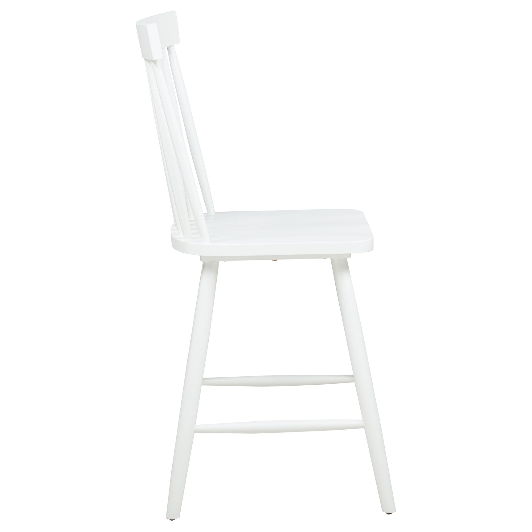 Andrews White Windsor Counter Height Dining Side Chair (Set of 2) - Ornate Home