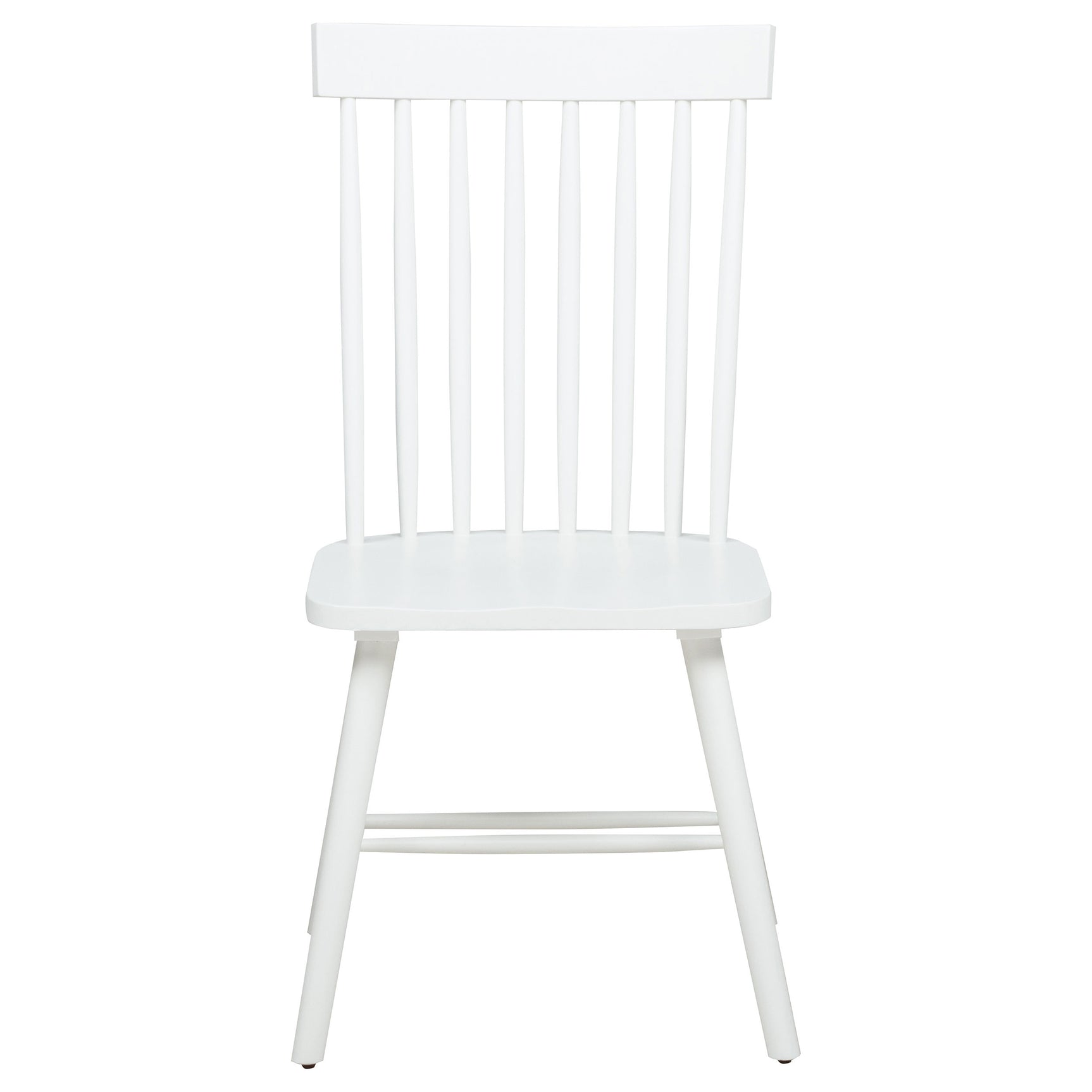 Andrews White Windsor Spindle Back Dining Side Chair (Set of 2) - Ornate Home