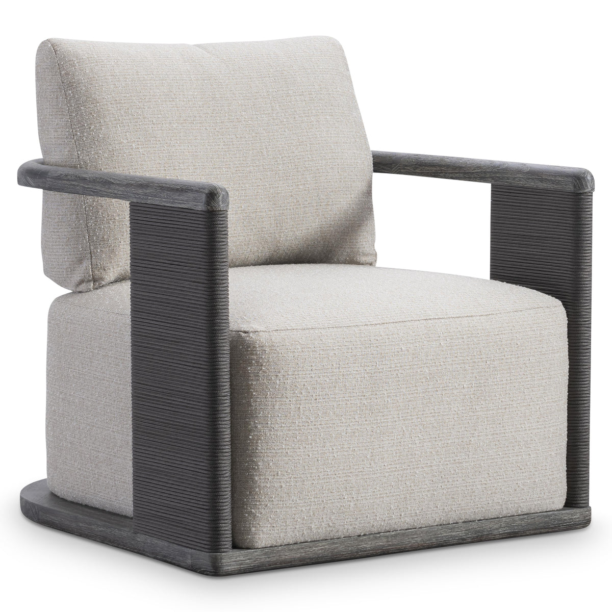 Andros Smoked Truffle Outdoor Outdoor Swivel Chair - Ornate Home