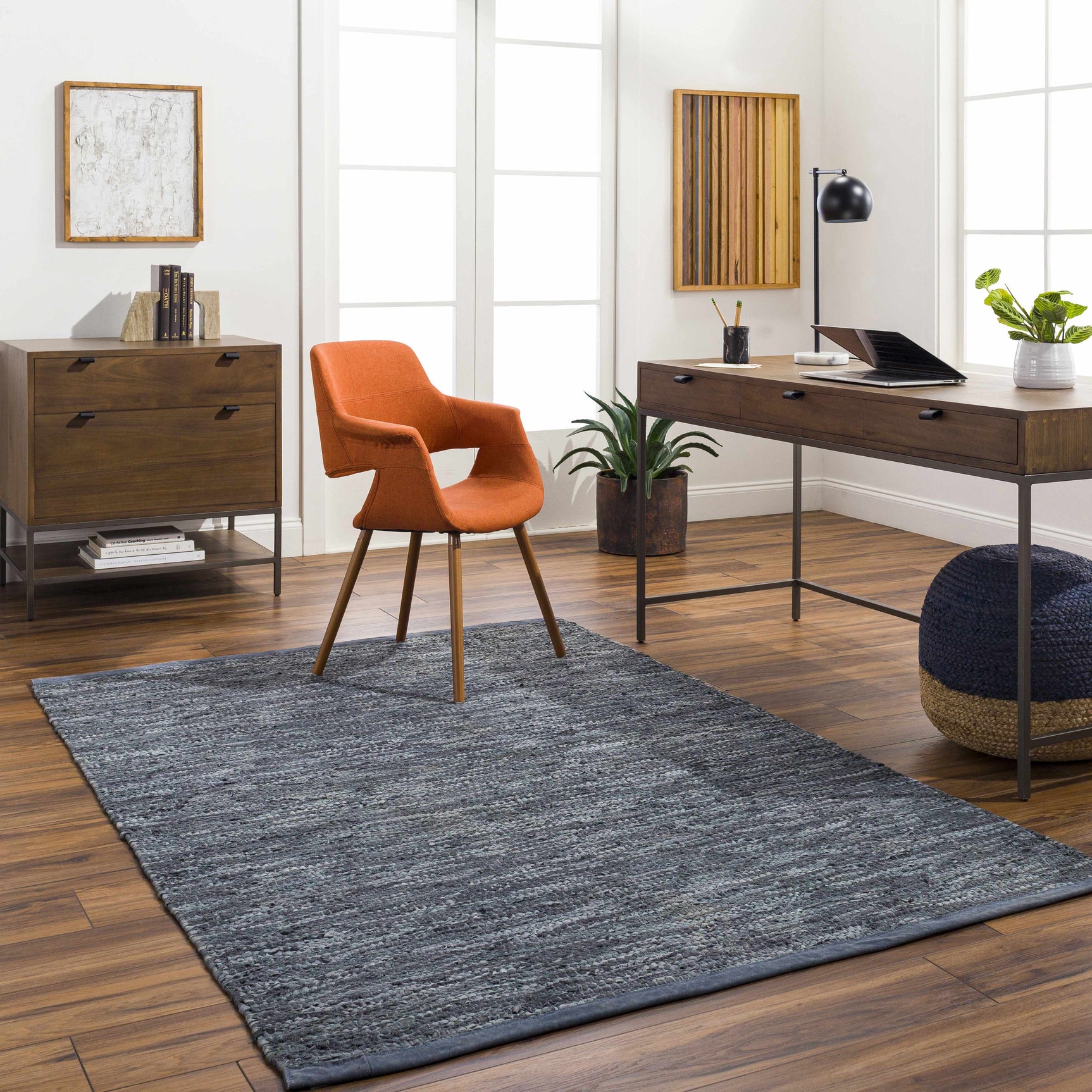 Aneko Gray Area Rug - Clearance - Ornate Home