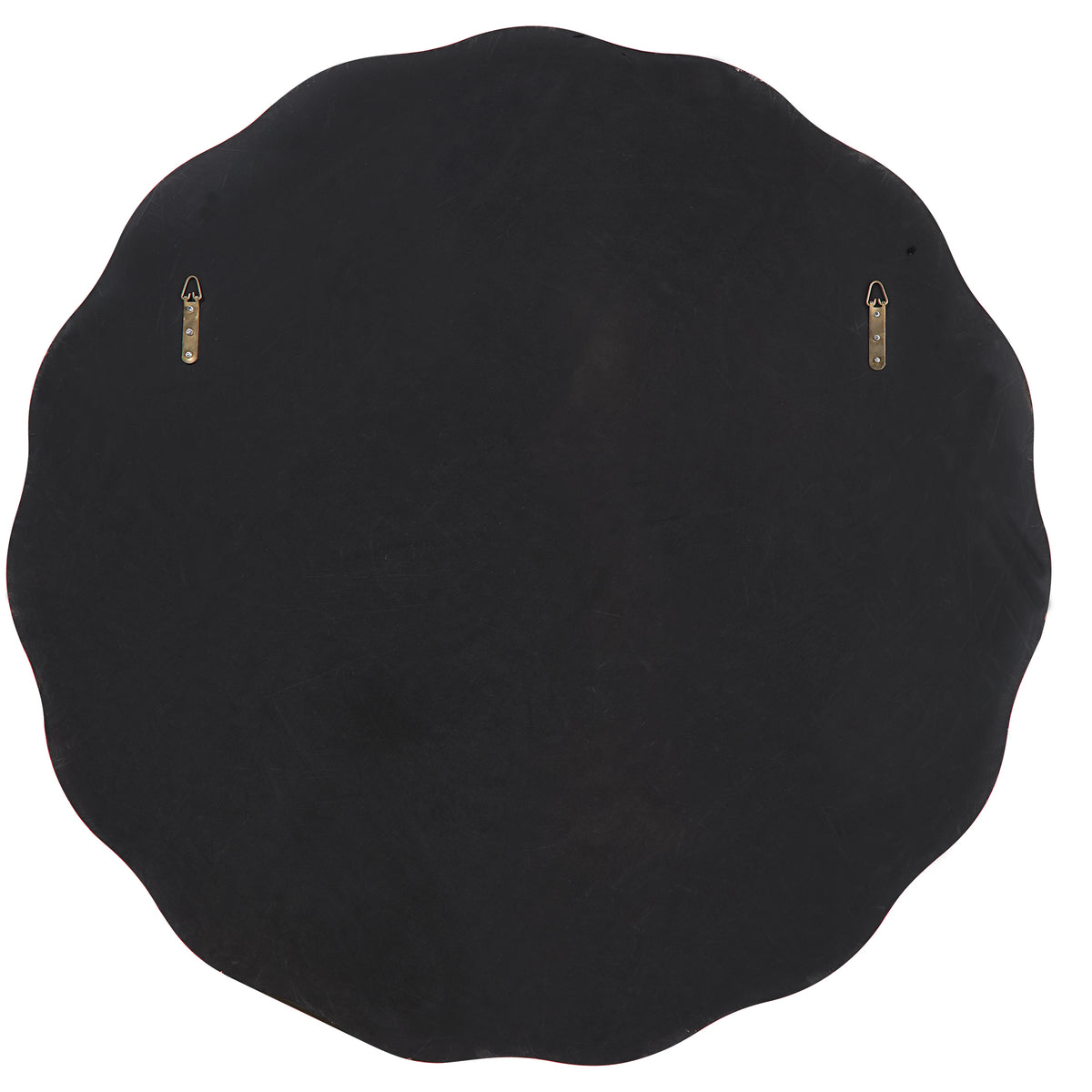 Aneta Black Round Mirror - Ornate Home