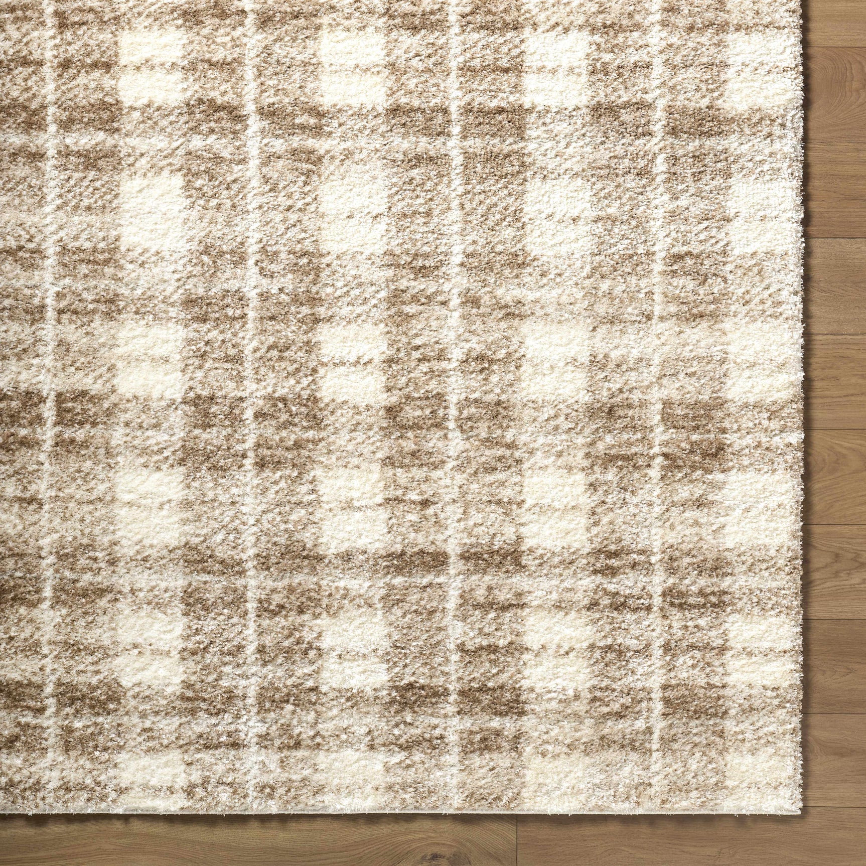 Anfisa Beige Luxe Shag Area Rug - Ornate Home