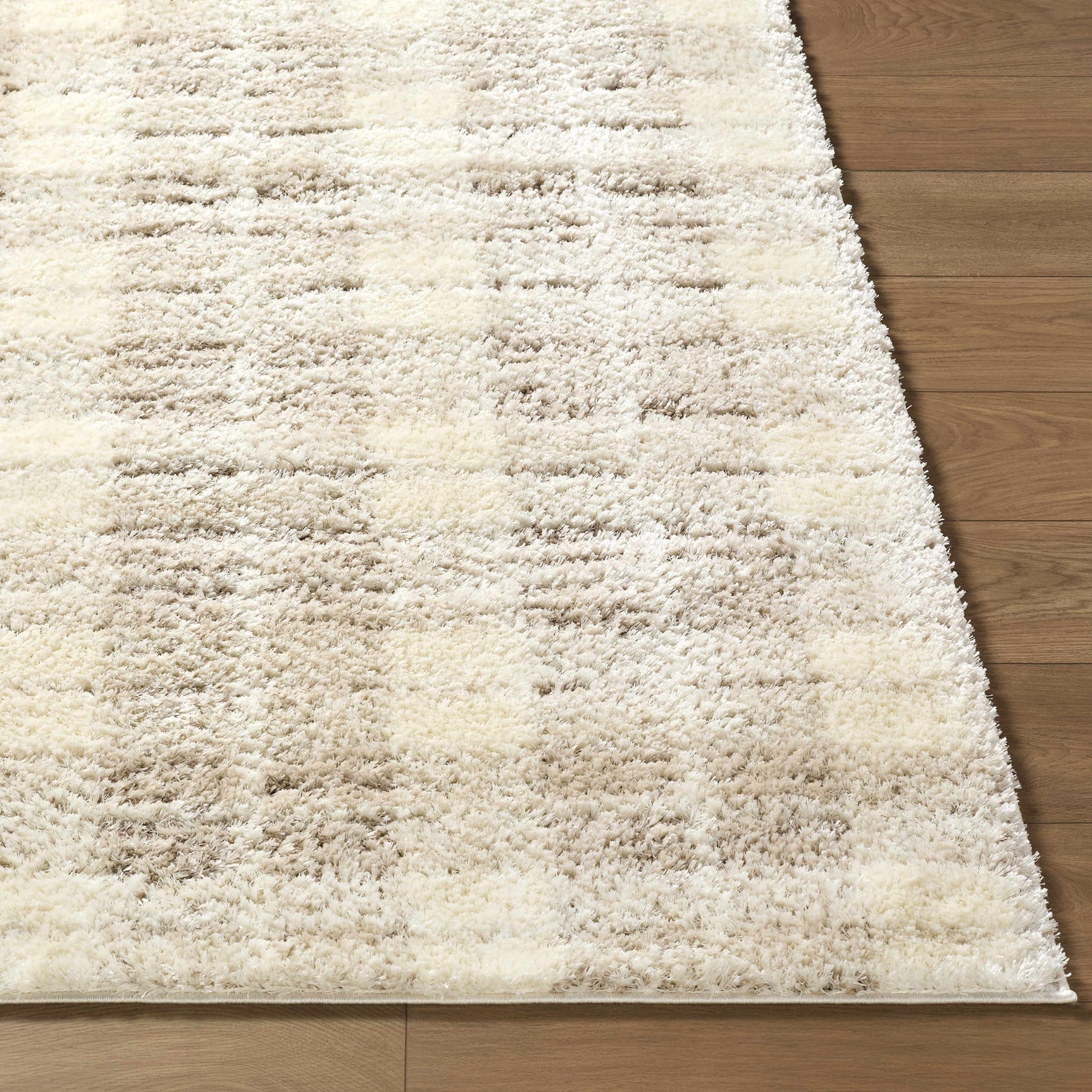 Anfisa Cream Luxe Shag Area Rug - Ornate Home