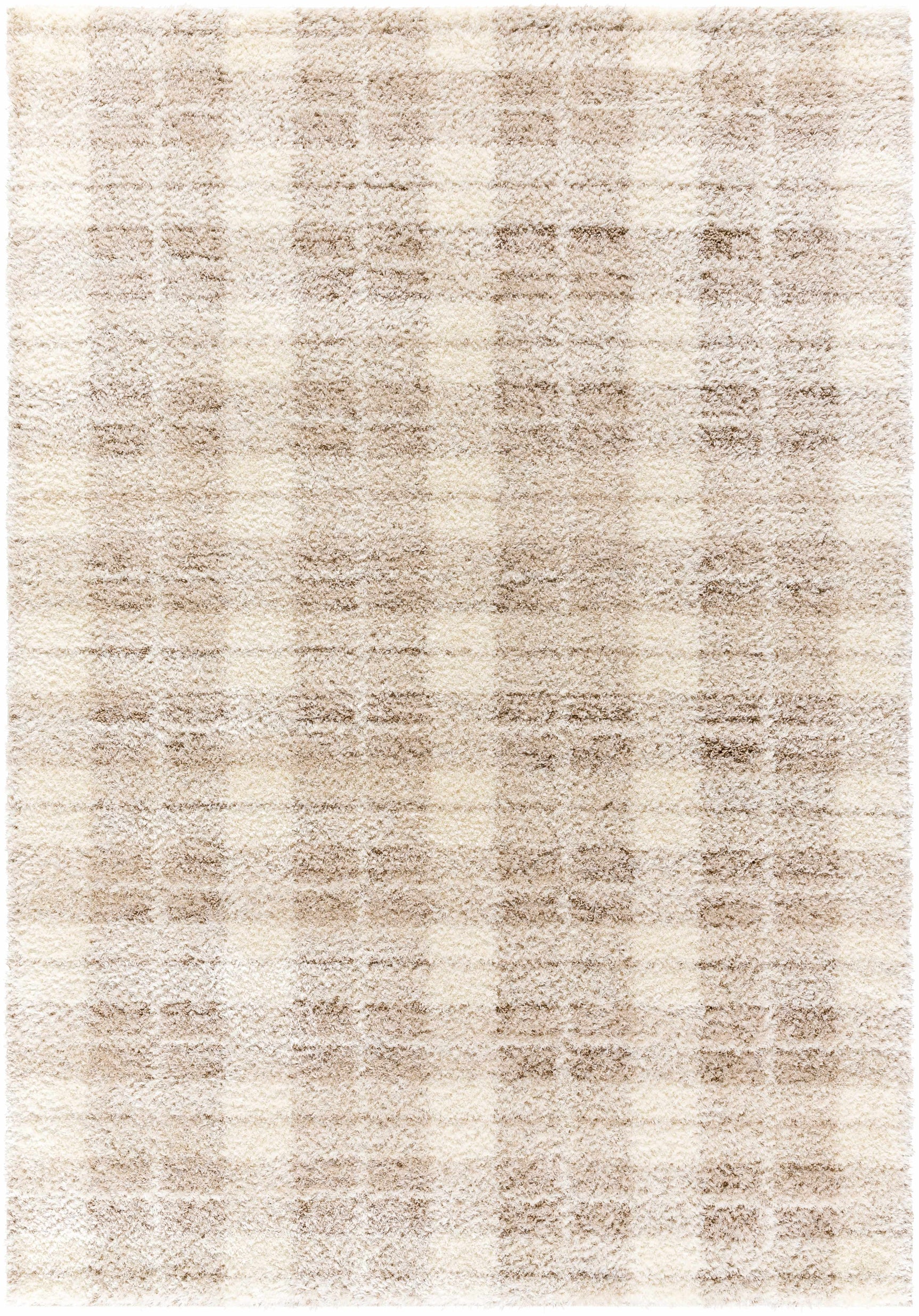 Anfisa Cream Luxe Shag Area Rug - Ornate Home
