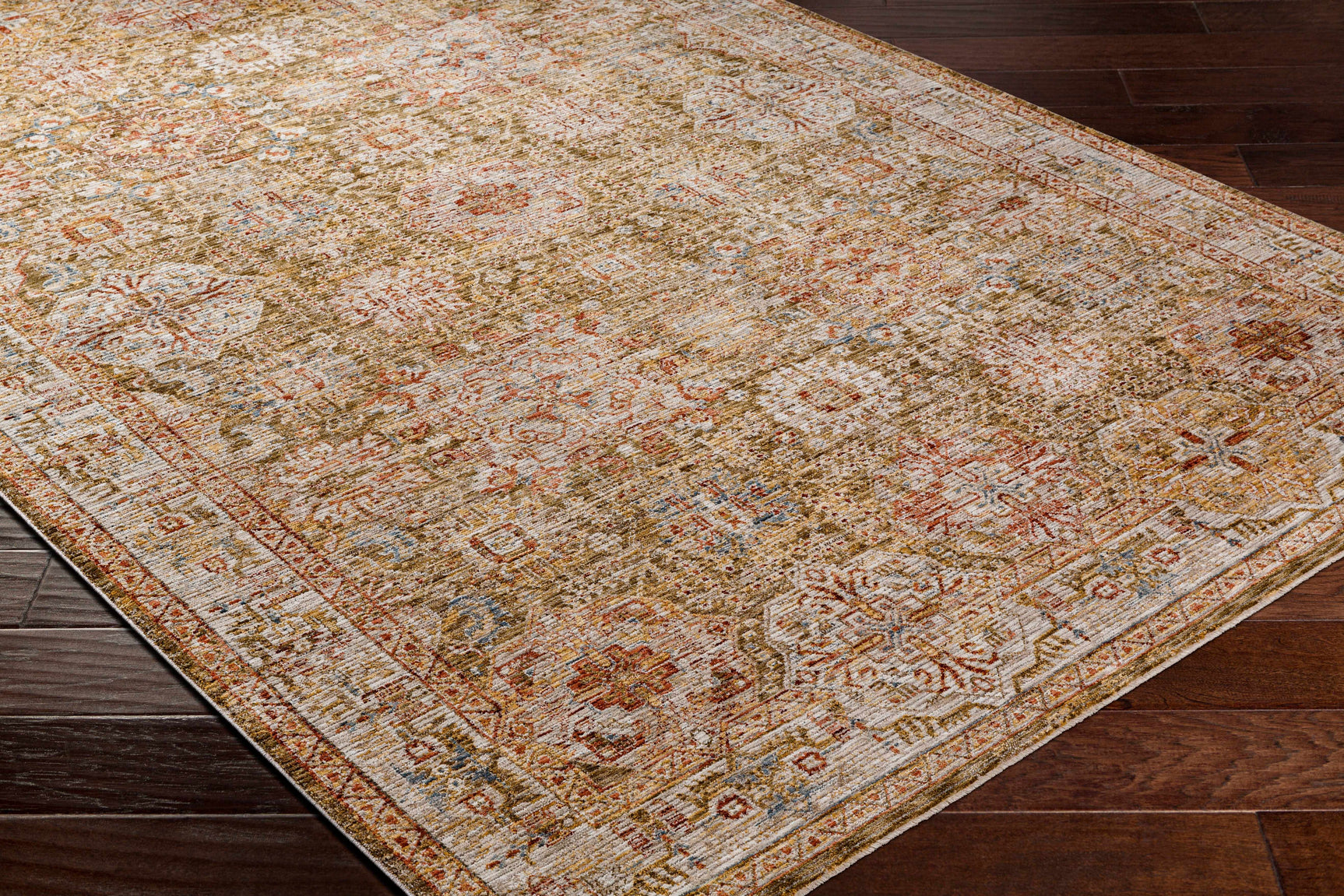 Ange Tan Rich Textured Traditional Rug - Ornate Home