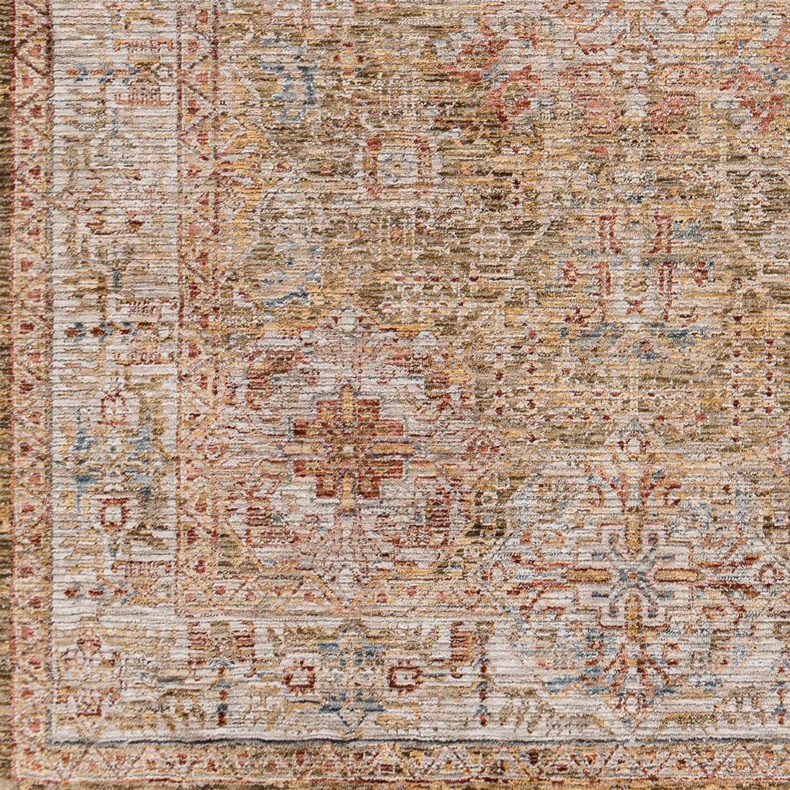 Ange Tan Rich Textured Traditional Rug - Ornate Home