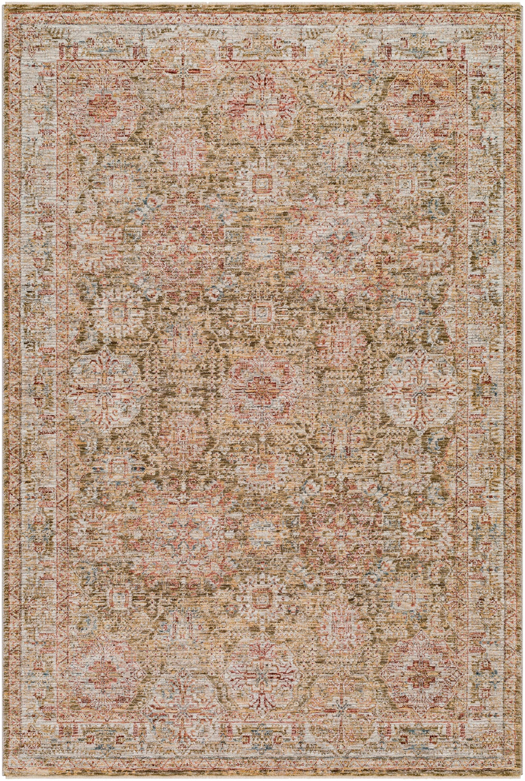 Ange Tan Rich Textured Traditional Rug - Ornate Home