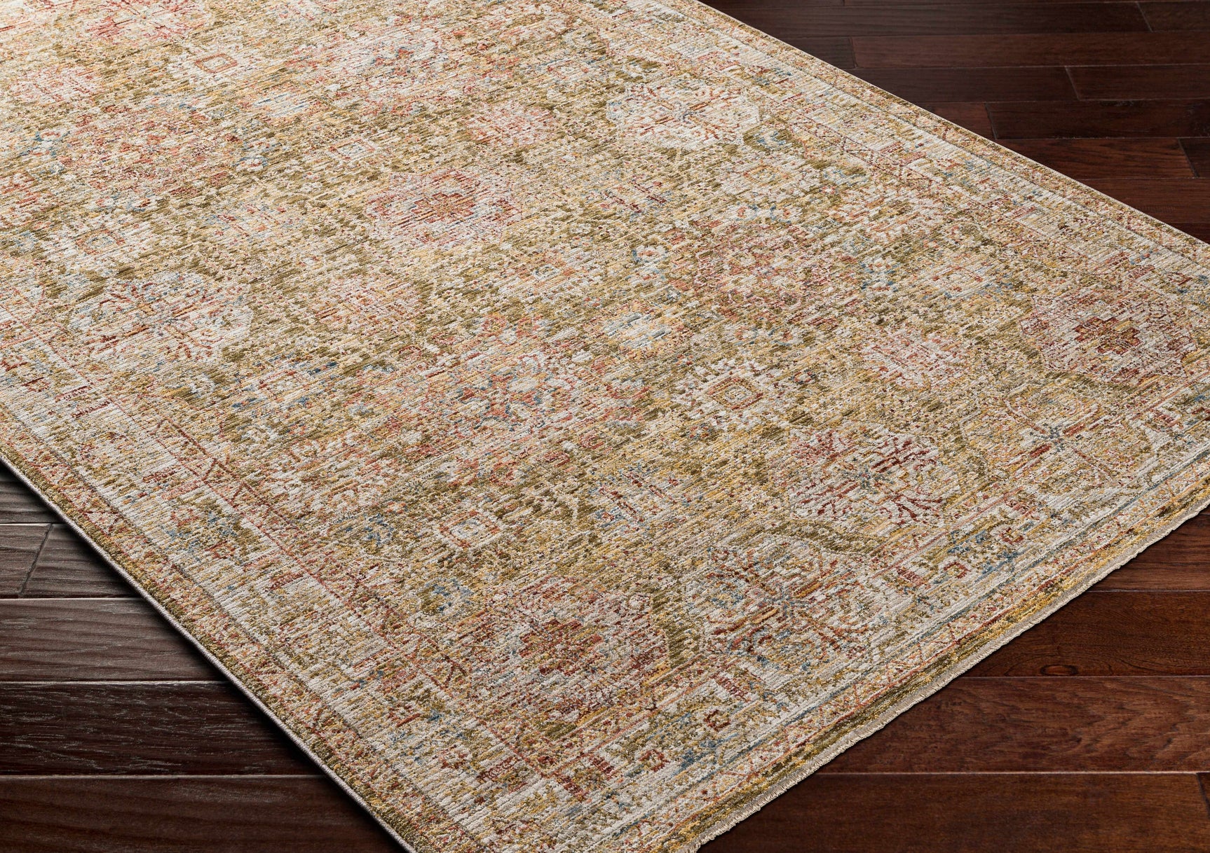 Ange Tan Rich Textured Traditional Rug - Ornate Home