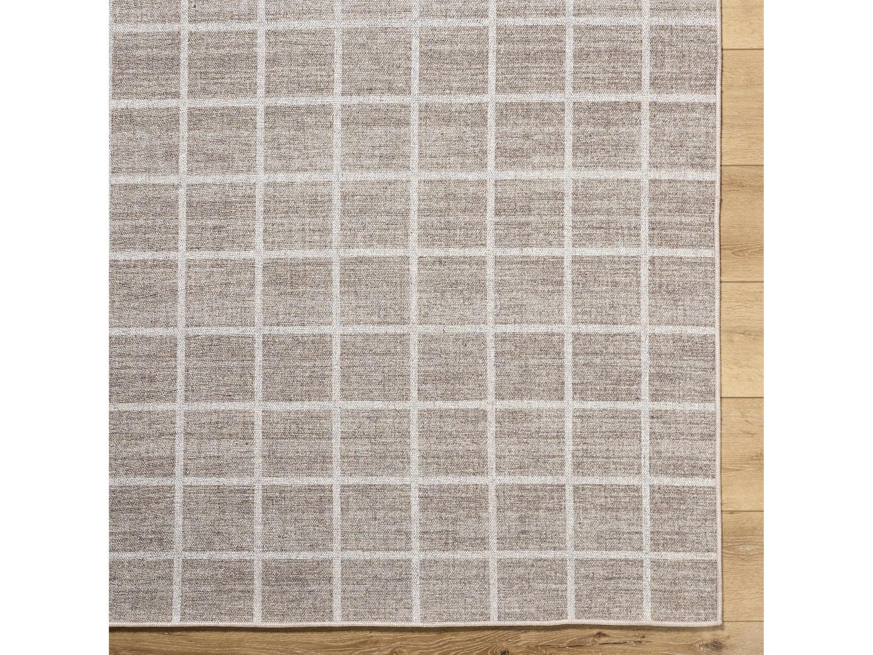 Anicet Checkered Washable Wool Area Rug - Ornate Home